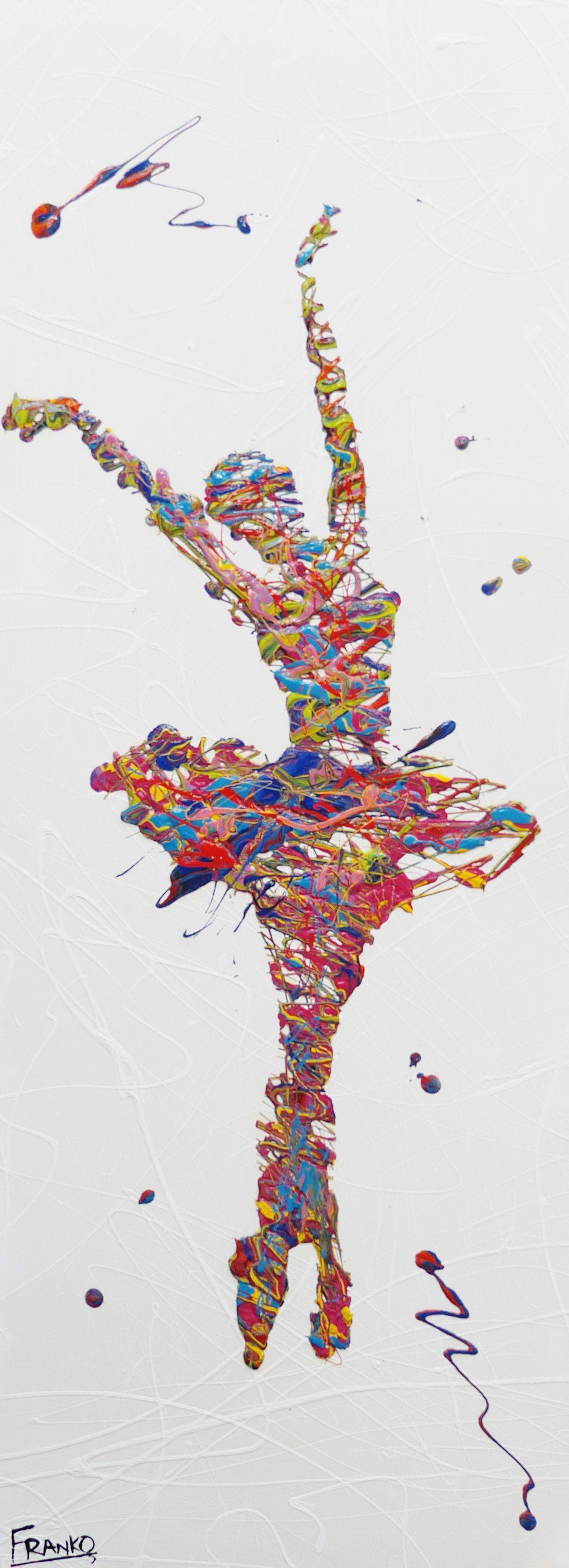 Grace 160cm x 60cm Ballerina Pop Art Canvas Painting - Modern Wall Decor for Living Room, Bedroom & Office - Perfect Gift for Dance Lovers & Art Collectors