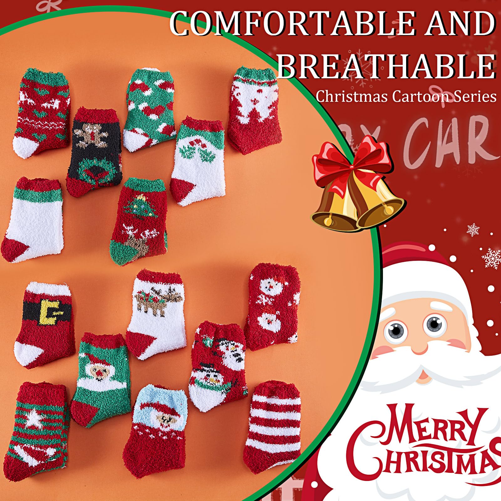 150 Pairs Christmas Socks Bulk Pack - Cozy Fuzzy Slipper Socks for Women, Colorful Novelty Winter Gifts (Xmas, New Year) - Perfect for Holiday Parties, Stocking Stuffers & Winter Comfort