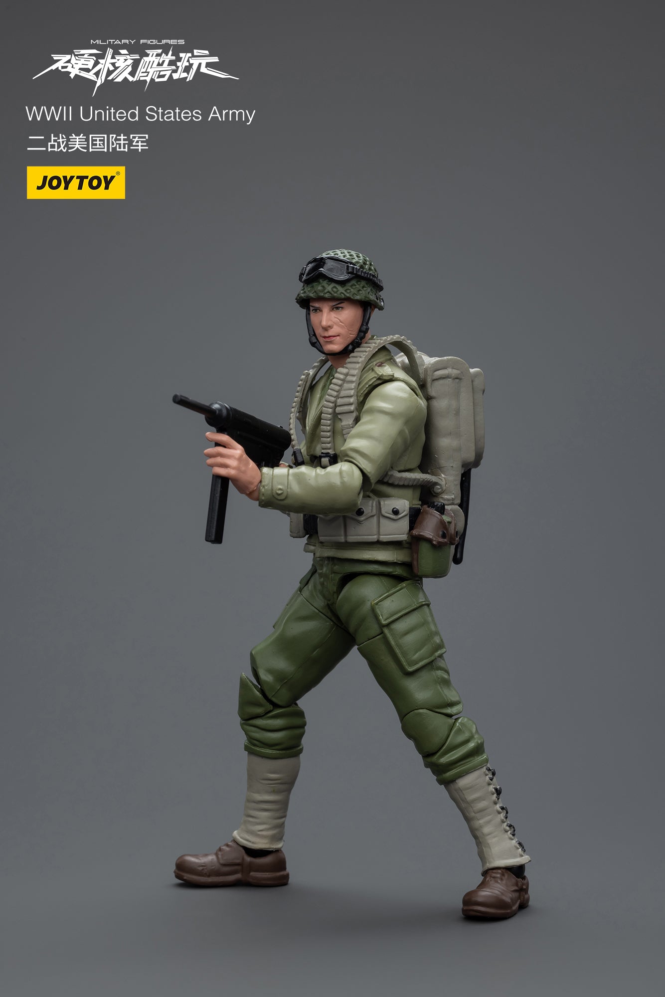 1/18 JOYTOY 3.75 Inch WWII Military Action Figures - German Wehrmacht, Soviet Red Army & US Army Soldiers - Collectible Toy Soldiers for War Games, Dioramas & Display