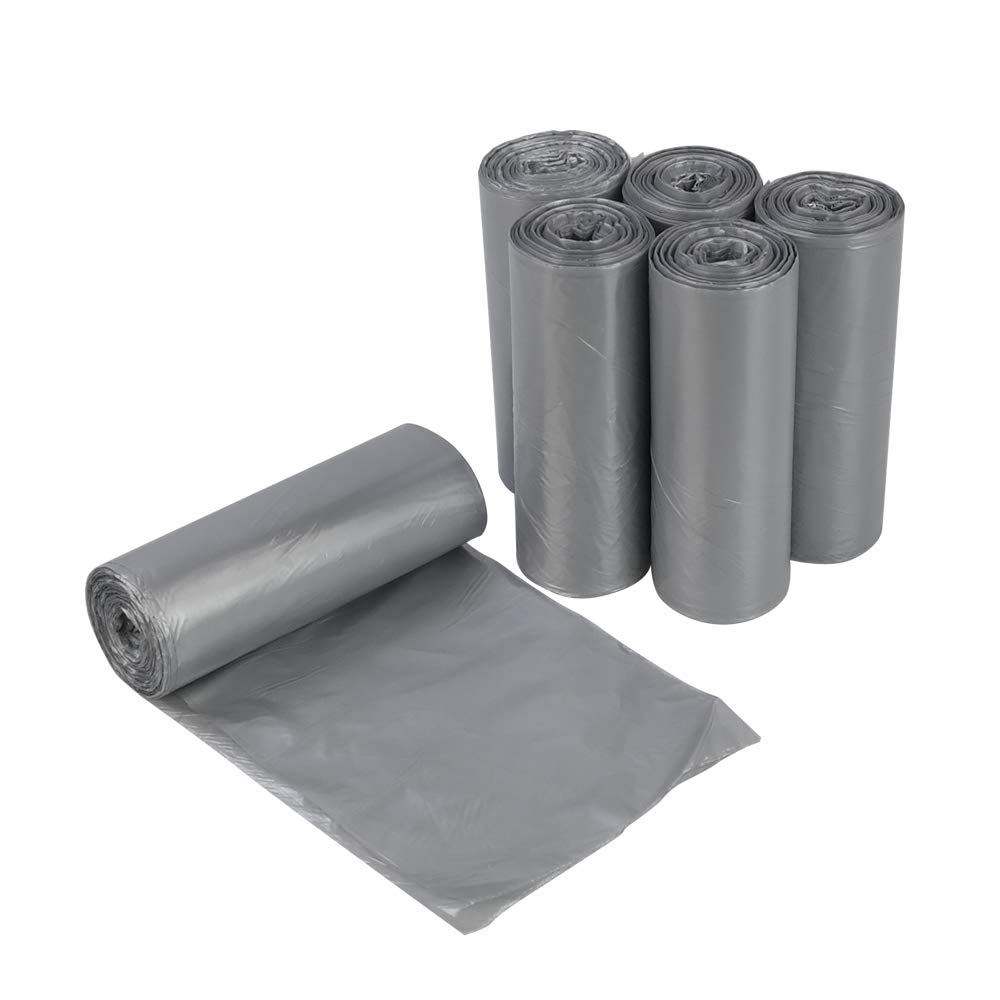Small Trash Bags 1.5 Gallon - 150 Count Mini Garbage Bags for Bathroom, Office, Bedroom & Kitchen Waste Disposal