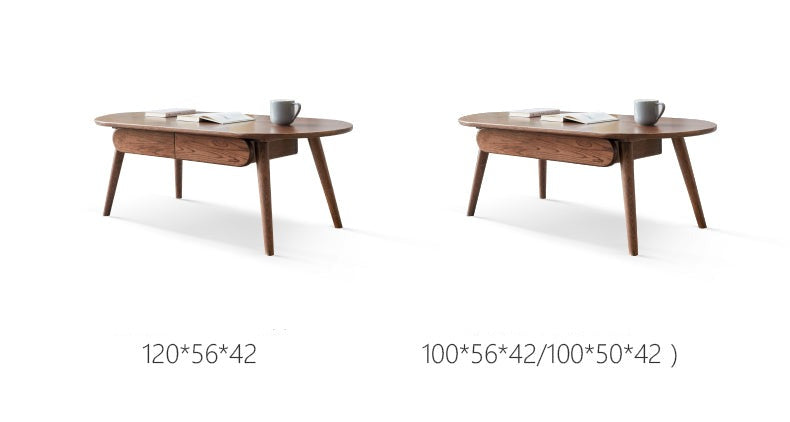 Premium Oak Solid Wood Luxury Coffee Table - Modern & Durable Living Room Centerpiece for Home Decor & Entertainment