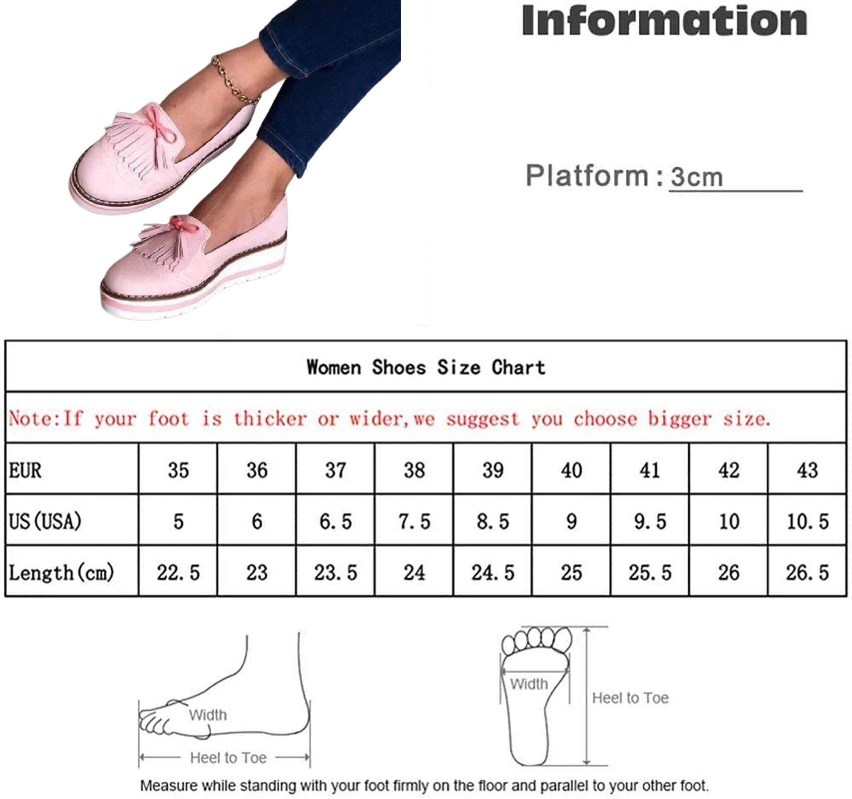 Women's Leather Wedge Platform Sandals with Tassel - Closed Toe Retro Round Toe Flat Shoes - Comfortable & Fashionable for Summer, Beach, Party & Casual Wear - Blue, Size 41