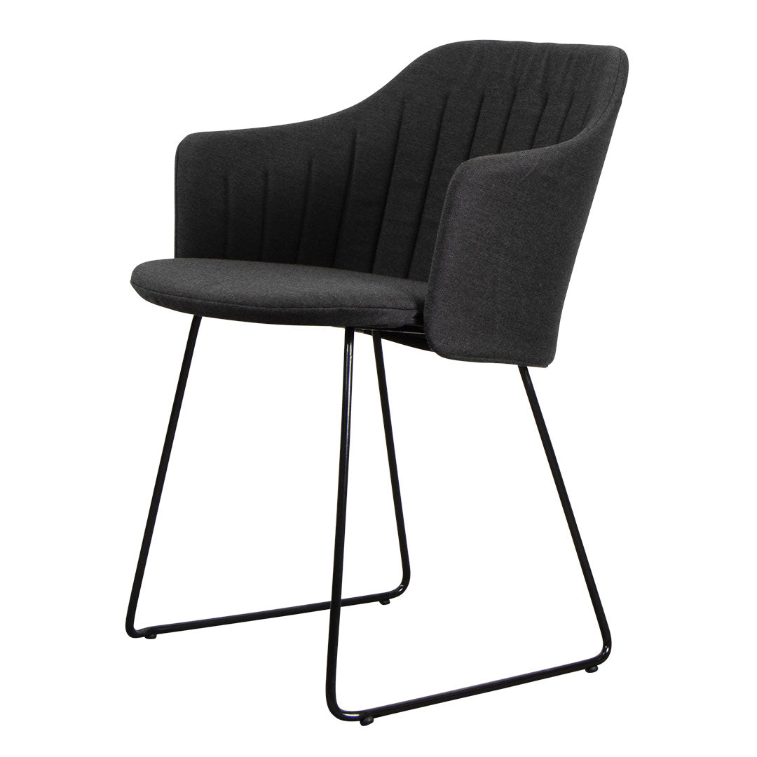 Premium Outdoor Lounge Chair with Sled Base - Includes Comfortable Back & Seat Cushions - Perfect for Patio, Garden, Poolside Relaxation and Backyard Lounging