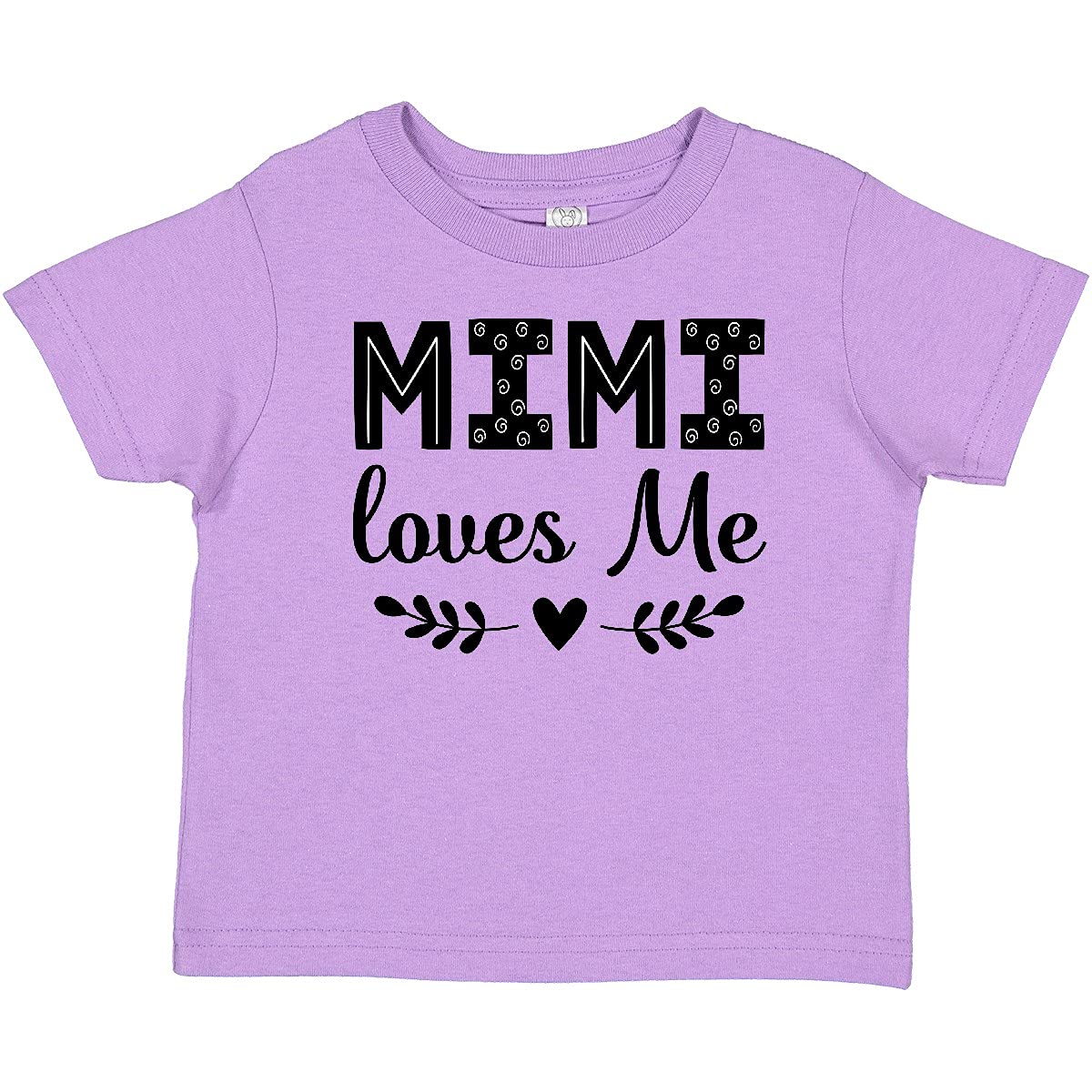 Inktastic Mimi Loves Me Baby Girl T-Shirt - Cute Cotton Toddler Tee for Girls 0-24 Months - Perfect for Playdates, Family Photos & Everyday Wear
