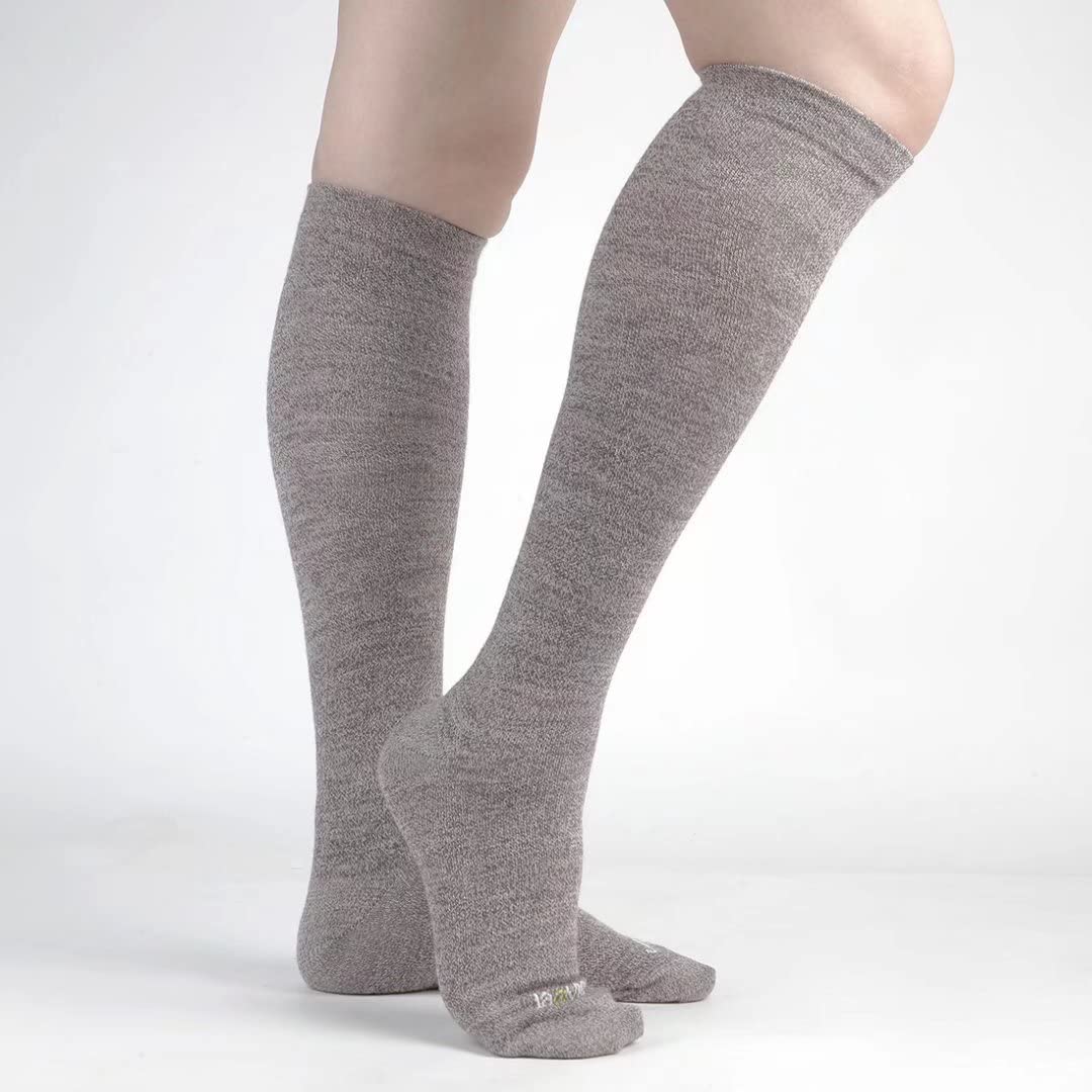 JAVIE 80% Merino Wool Ultra Soft 15-20mmHg Graduated Compression Socks for Women & Men - Perfect for Running, Hiking & Travel - Moisture Wicking & Temperature Regulating