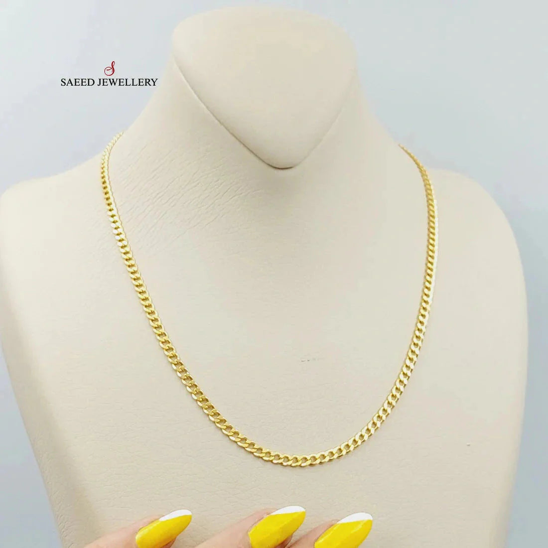 4.5mm Curb Chain Necklace for Men & Women - Durable Stainless Steel Jewelry for Everyday Wear & Layering