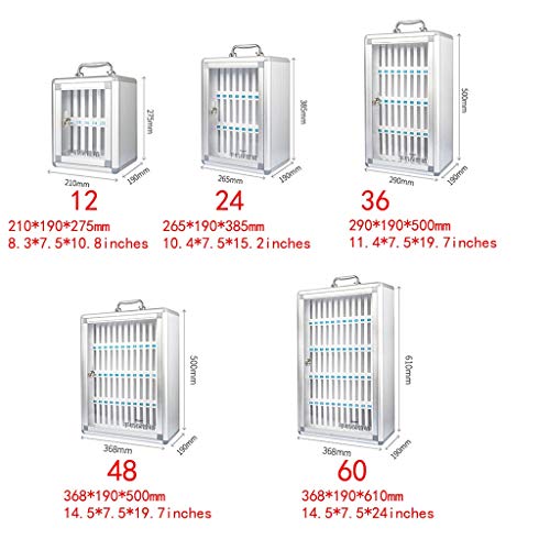 Secure Transparent Numbered Phone Locker Cabinet - School Exam Center & Factory Mobile Storage Solution - Durable Phone Deposit Box for Classrooms, Testing Facilities & Workplaces