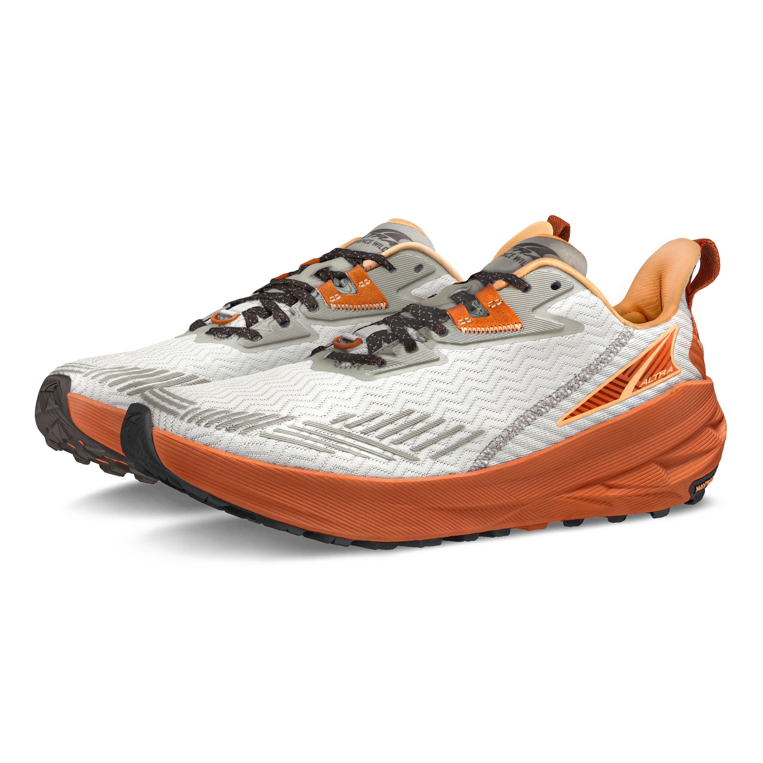 **Altra Men's Experience Wild Trail Running Shoes - Gray/Orange | Lightweight & Cushioned for Hiking, Backpacking & Outdoor Adventures**
