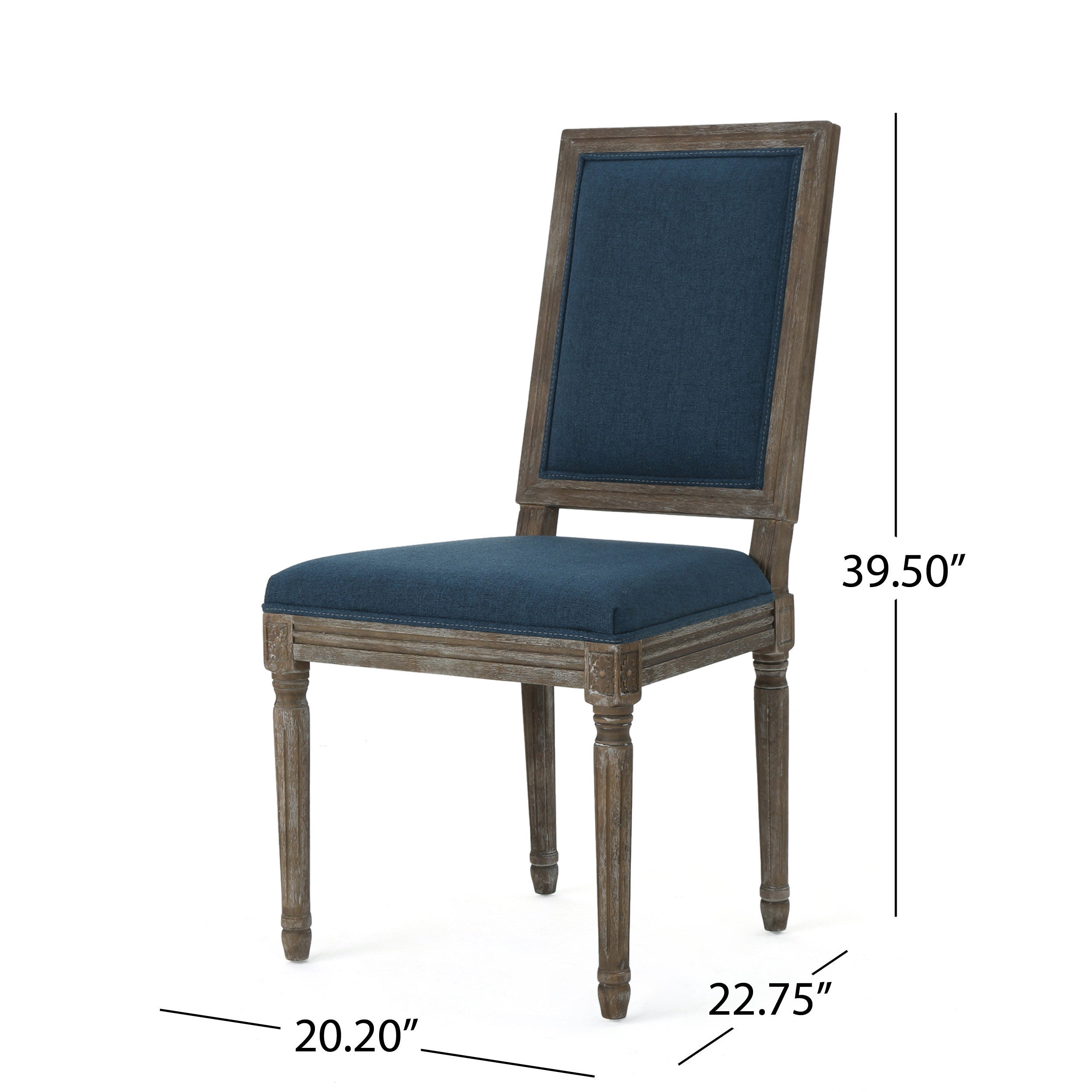 Modern Dining Chairs Set of 2 - Sturdy Wooden Kitchen Chairs with Padded Seats - Perfect for Dining Room, Kitchen, Breakfast Nook & Small Spaces