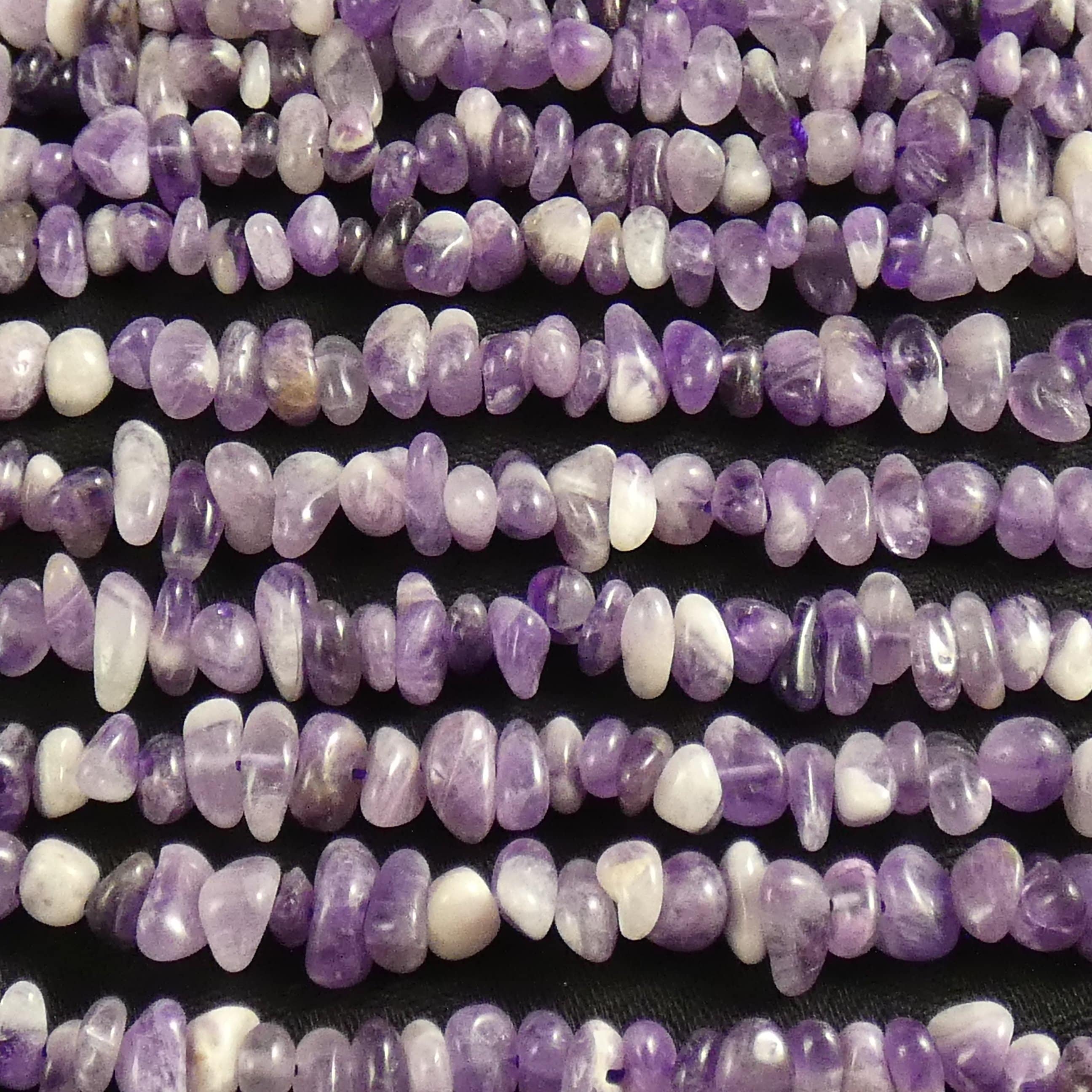Chevron Amethyst Nugget Beads for Jewelry Making - Natural Gemstone Beads for DIY Bracelets, Necklaces & Crafts - Perfect for Boho, Healing Crystal & Spiritual Jewelry Designs