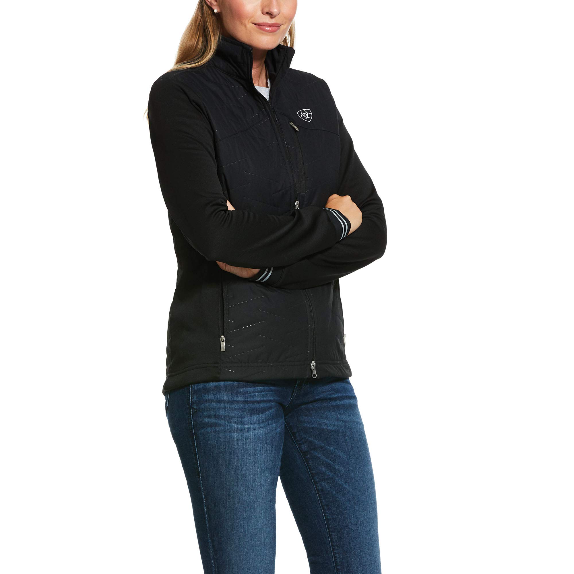 Ariat Women's Hybrid Insulated Jacket - Plum Grey Toile - X-Small - Waterproof & Windproof Winter Coat for Outdoor Activities, Horse Riding & Casual Wear