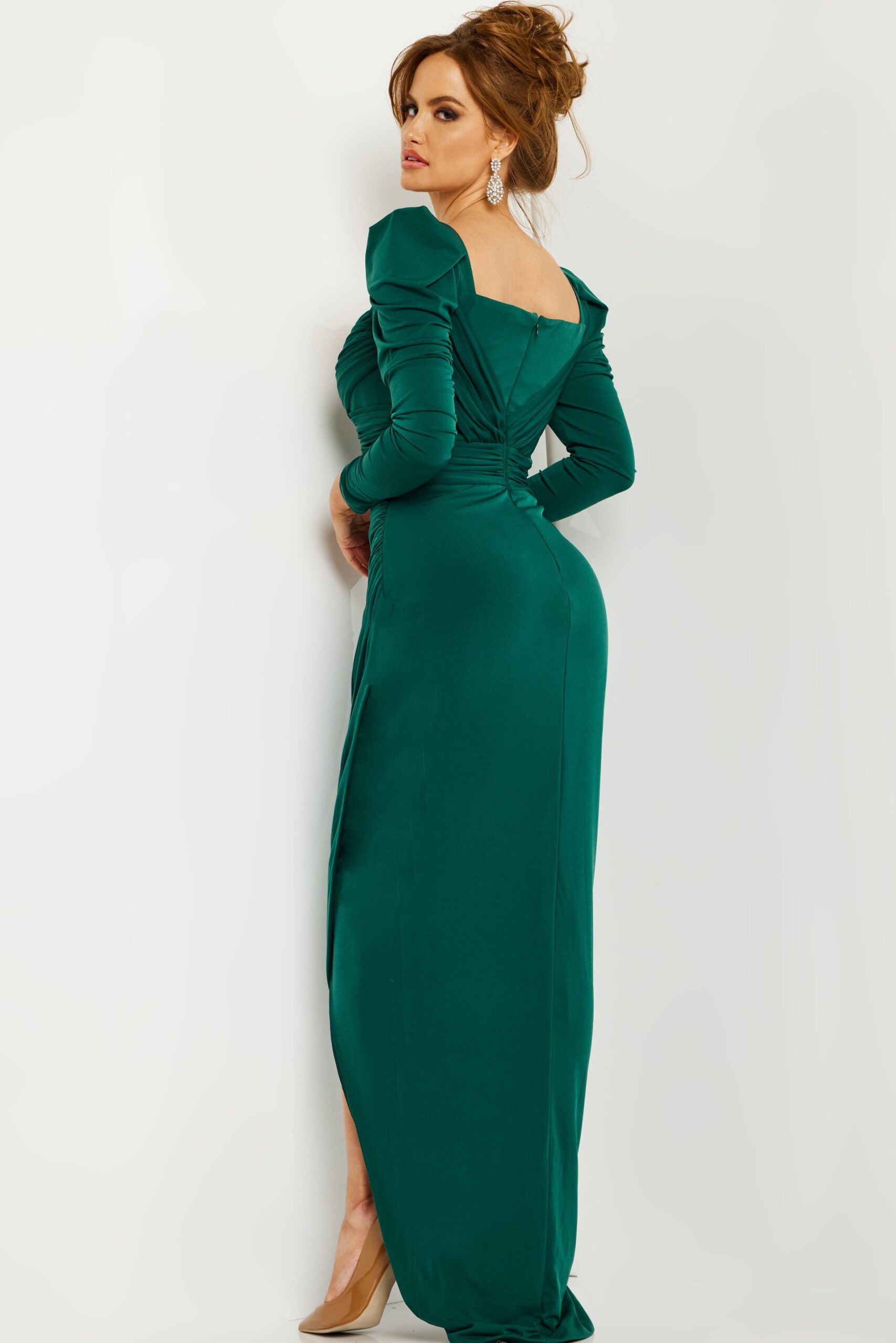 Jovani 09763 Aspen Long Sleeve Fitted Evening Dress - Elegant Formal Gown for Prom, Wedding & Special Occasions