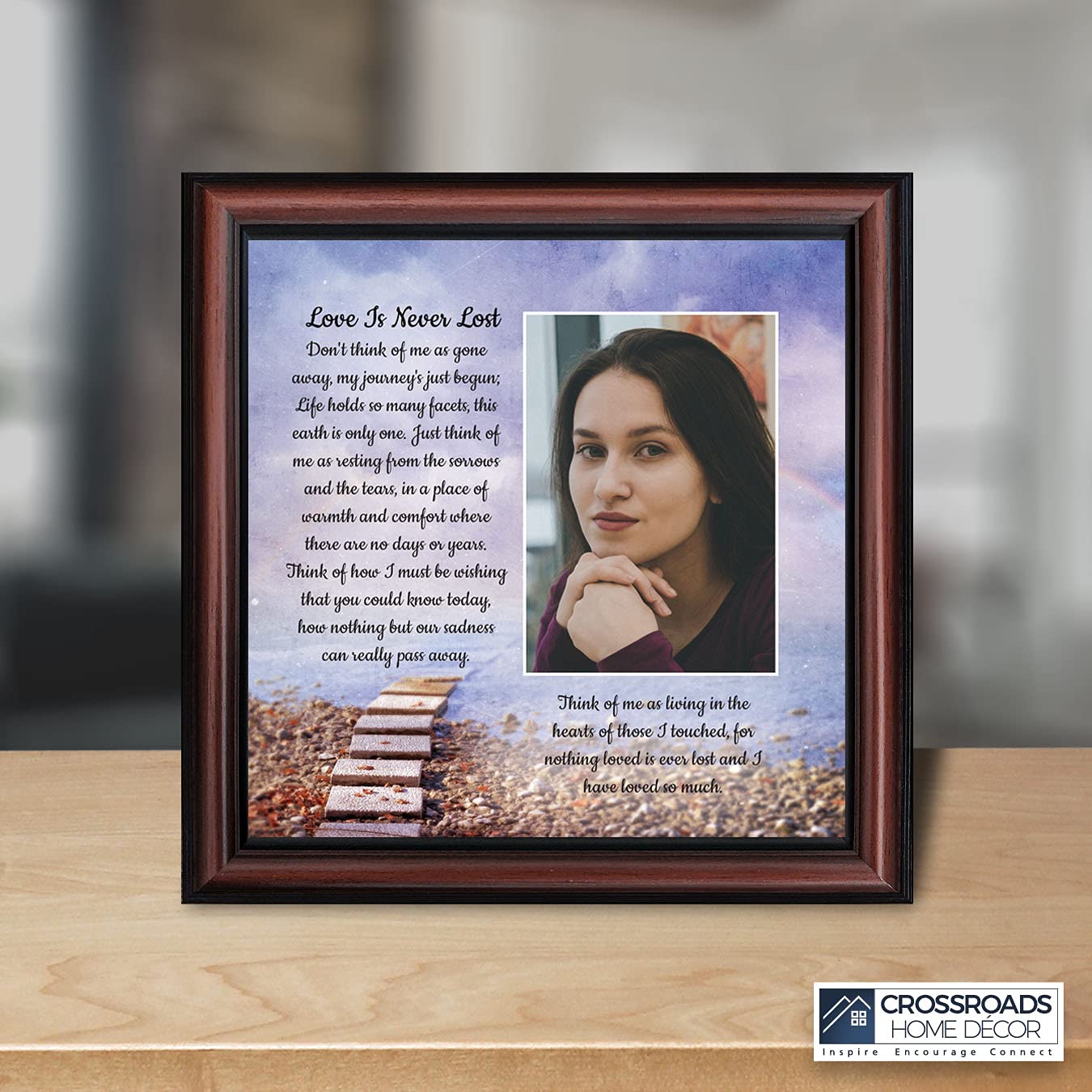 Sympathy Memorial Picture Frames - Crossroads Home Décor for Wall Display & Gift Baskets