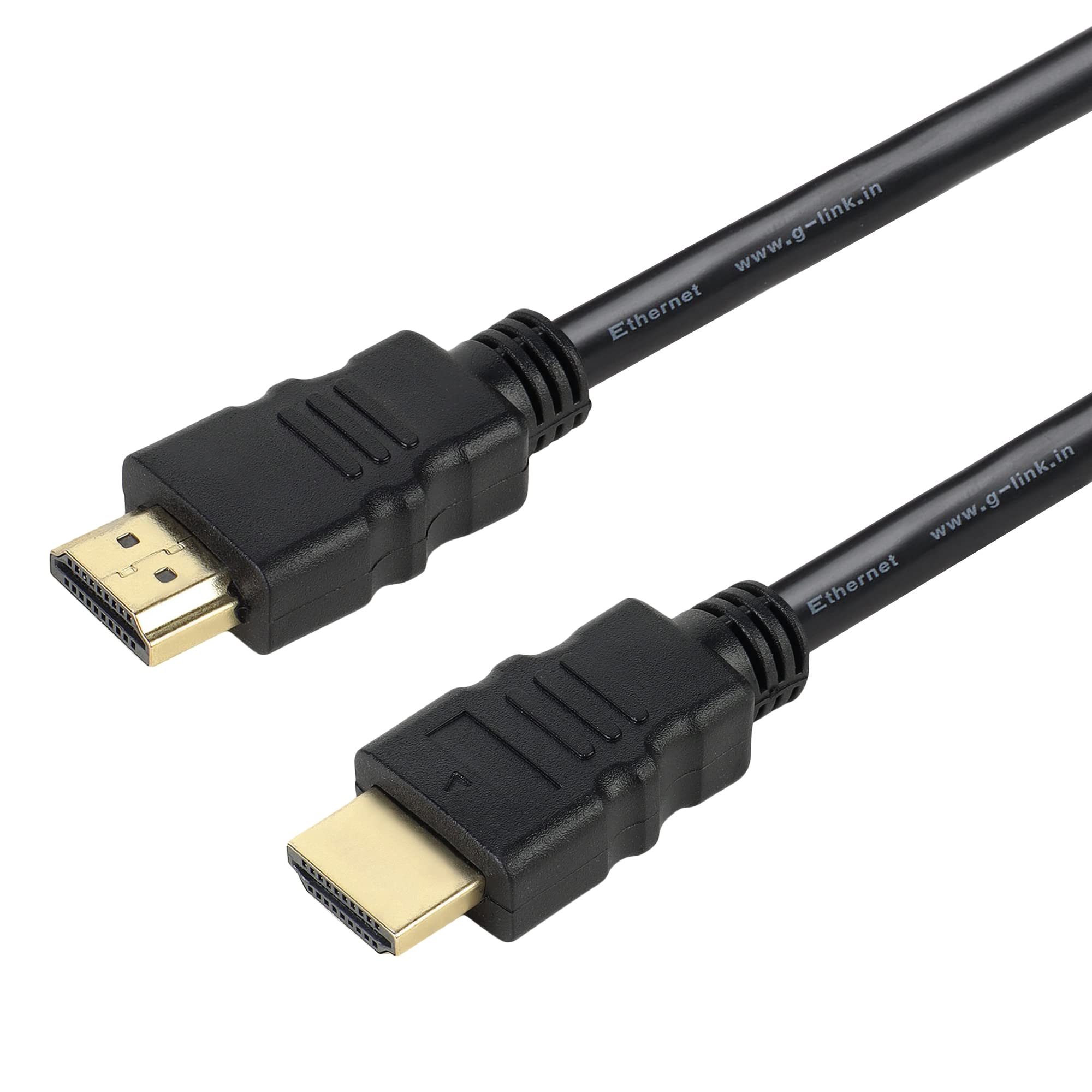 Premium 4K HDMI Cable 1.5M (4.75FT) - Gold Plated Connectors, High Speed with Ethernet, Supports 3D, 4K Ultra HD, 1080P - Ideal for Home Theater, Gaming Consoles & Smart TVs (Black) GL-118-CLASSIC