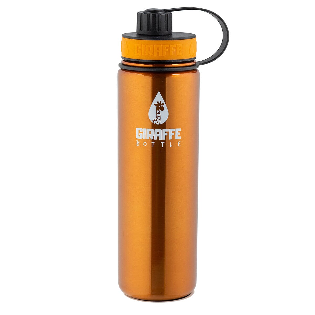Premium 24oz Stainless Steel Water Bottle with Giraffe Design - Leak Proof & Insulated for Hot & Cold Drinks - Perfect for Hiking, Gym, School & Outdoor Activities
