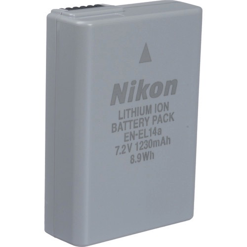 Nikon EN EL14a Rechargeable Lithium-Ion Battery for Nikon D3300 D3400 D3500 Cameras - Perfect for Travel Photography & Vlogging