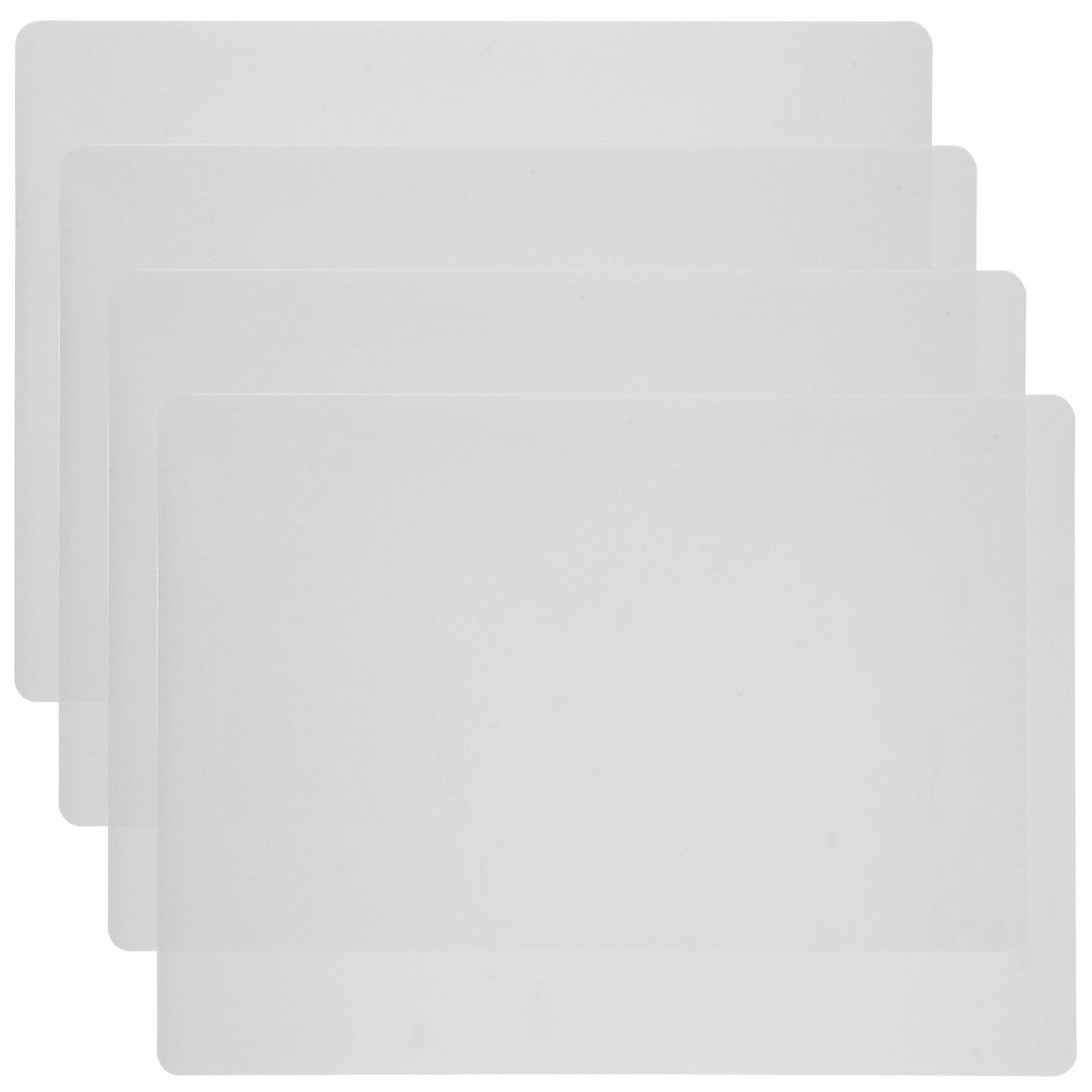 HEMOTON 4-Pack Non-Slip Silicone Placemats - Waterproof & Heat-Resistant Table Mats for Dining, Kitchen, Patio - Easy Clean Indoor/Outdoor Use for Parties, Picnics & Daily Meals