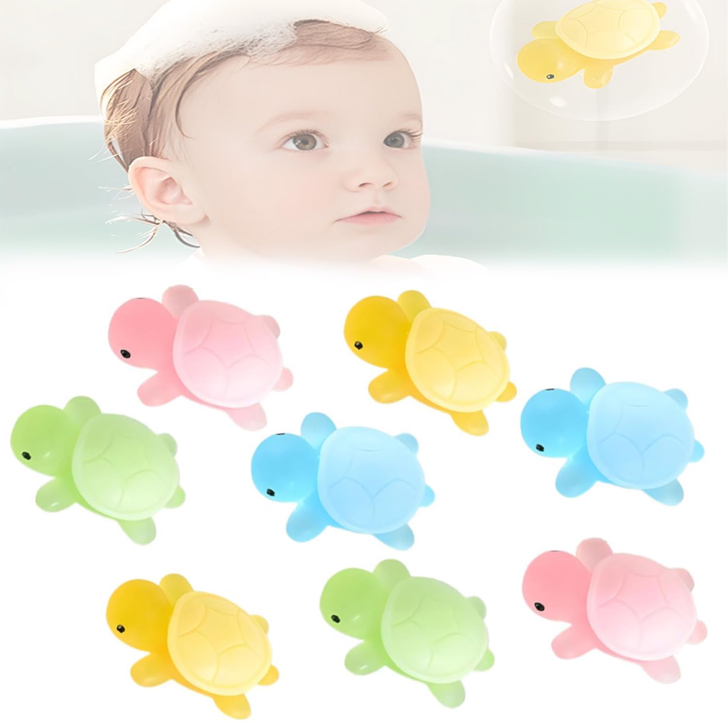Little Turtle Handmade Essential Oil Soap - Natural Ingredients, Fragrance Soap for Kids | Moisturizing Mini Turtle Soap for Gentle Cleansing of Hands & Face | Perfect for Kids' Bath Time & Sensitive Skin Care (Pack of 8)