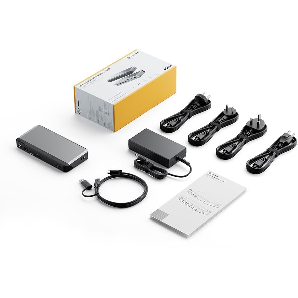 ALOGIC Universal Triple 4K Docking Station with 100W Power Delivery - USB C Hub for MacBook Pro/Air, Dell, HP - Home Office & Gaming Setup Accessory