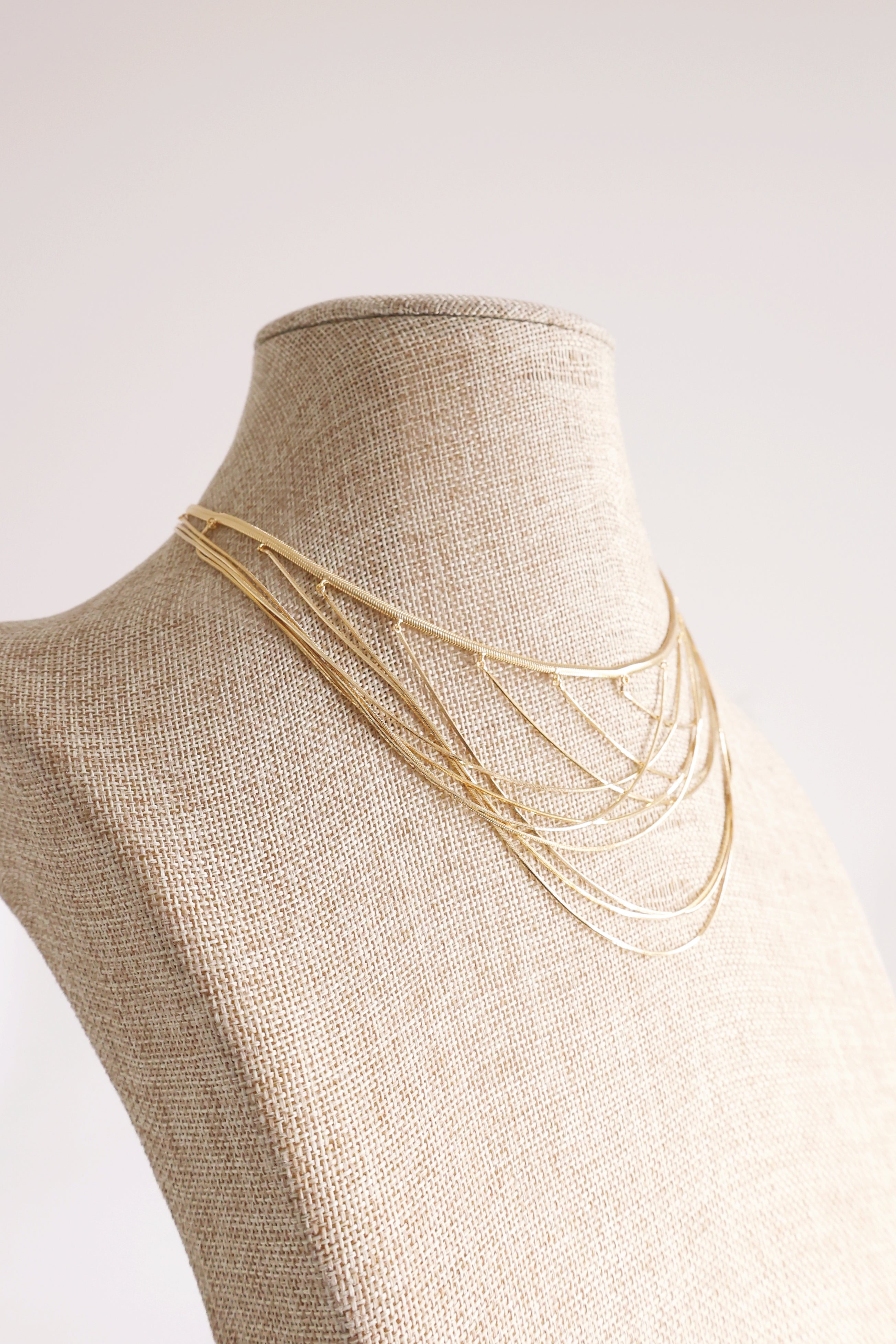 Elegant Cascade Necklace for Women - Dainty Layered Pendant Jewelry for Daily Wear & Special Occasions