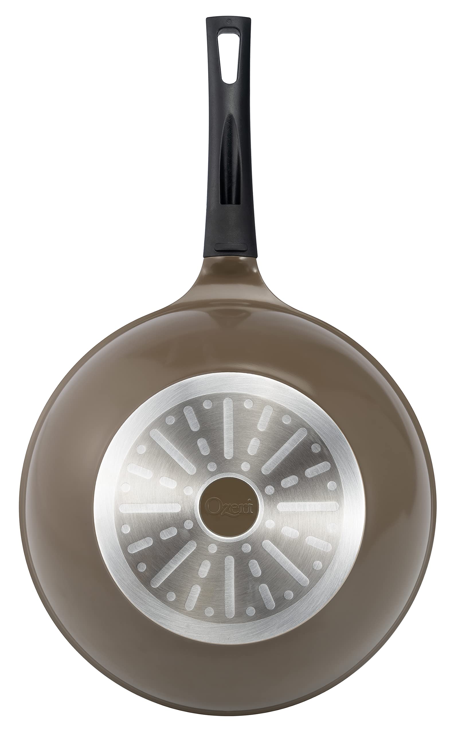 Ozeri Green Ceramic Non-Stick Wok Pan - 100% PTFE & PFAS Free, Scratch-Resistant Coating - Perfect for Stir-Fry, Sauteing & Asian Cooking