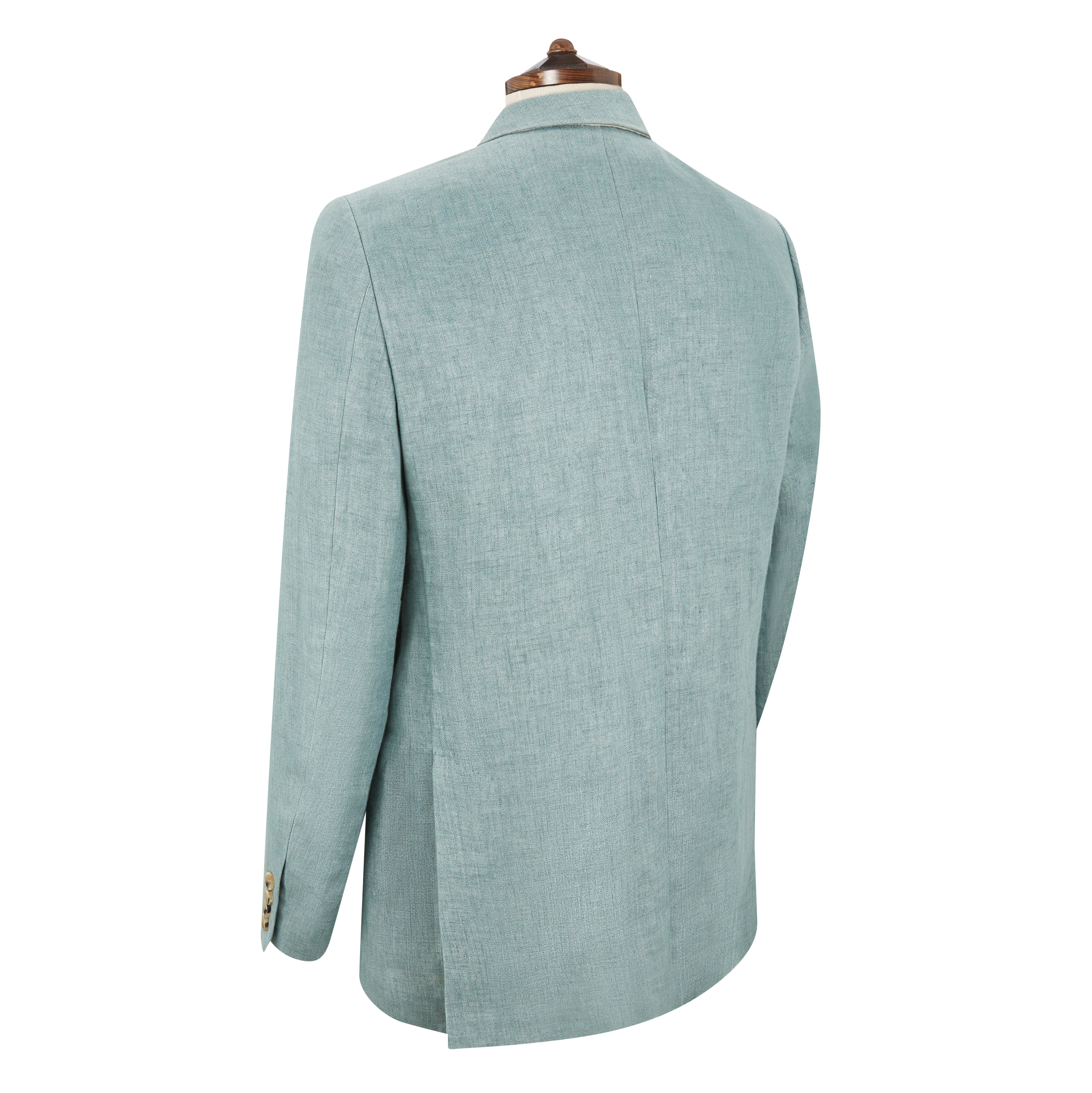 Burleigh Pale Green Double Faced Linen and Silk Jacket - Elegant Women's Blazer for Office Wear & Special Occasions