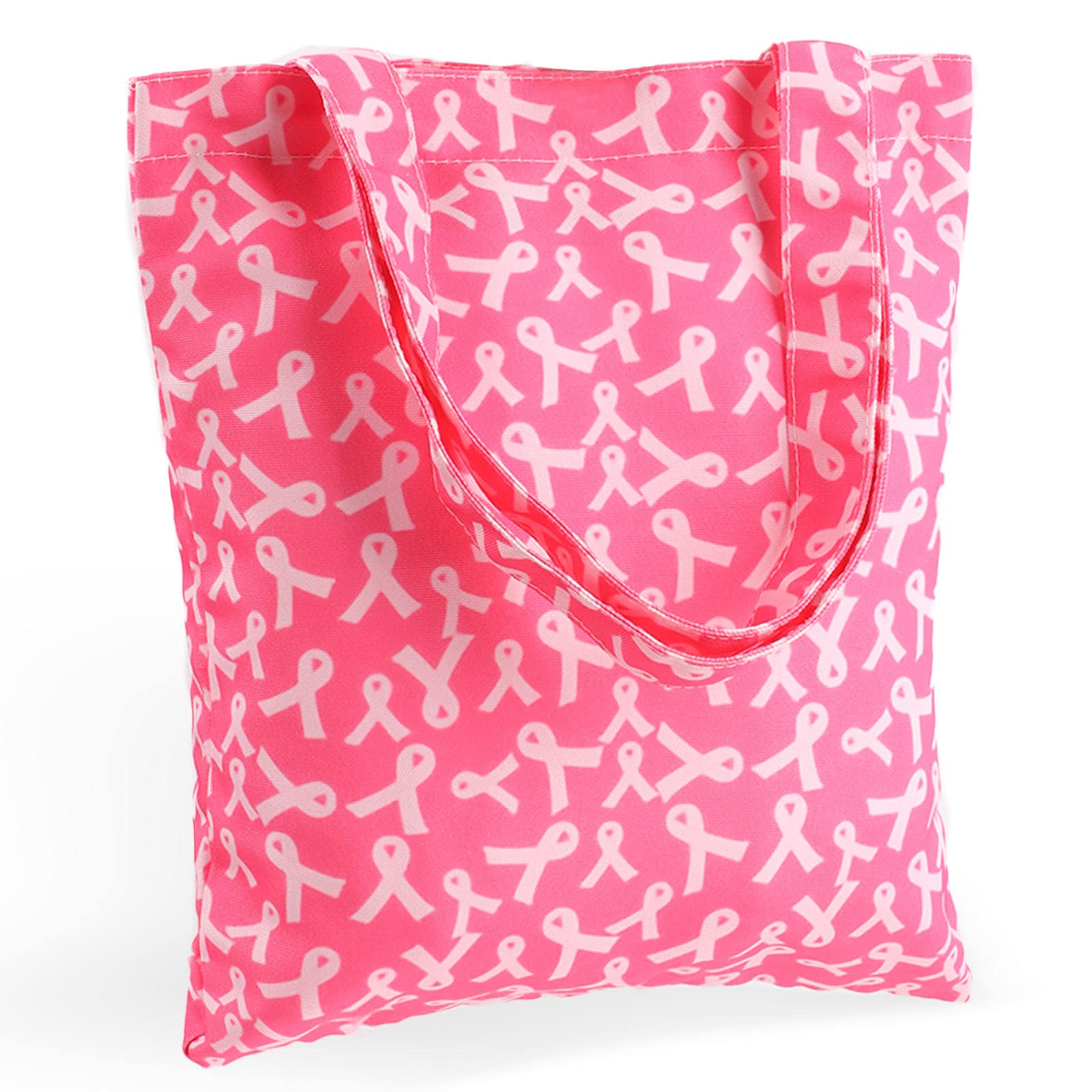 MOFASVIGI Pink Ribbon Tote Bag - Breast Cancer Awareness & Support for Women - Chemotherapy & Everyday Use