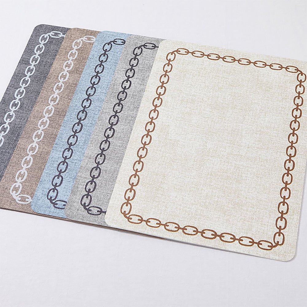 Premium Arkansas Faux Leather Placemats - Set of 4 Waterproof & Heat-Resistant Table Mats for Dining, Kitchen, or Party Decor - Elegant Home & Entertaining Essentials
