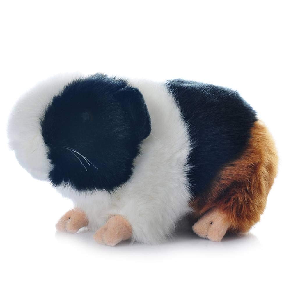 8 Inch Cute Rabbit Guinea Pig Plush Toy - Soft Stuffed Animal Doll for Kids (Black & Orange) | Perfect Gift for Birthdays, Nursery Decor, and Cuddling