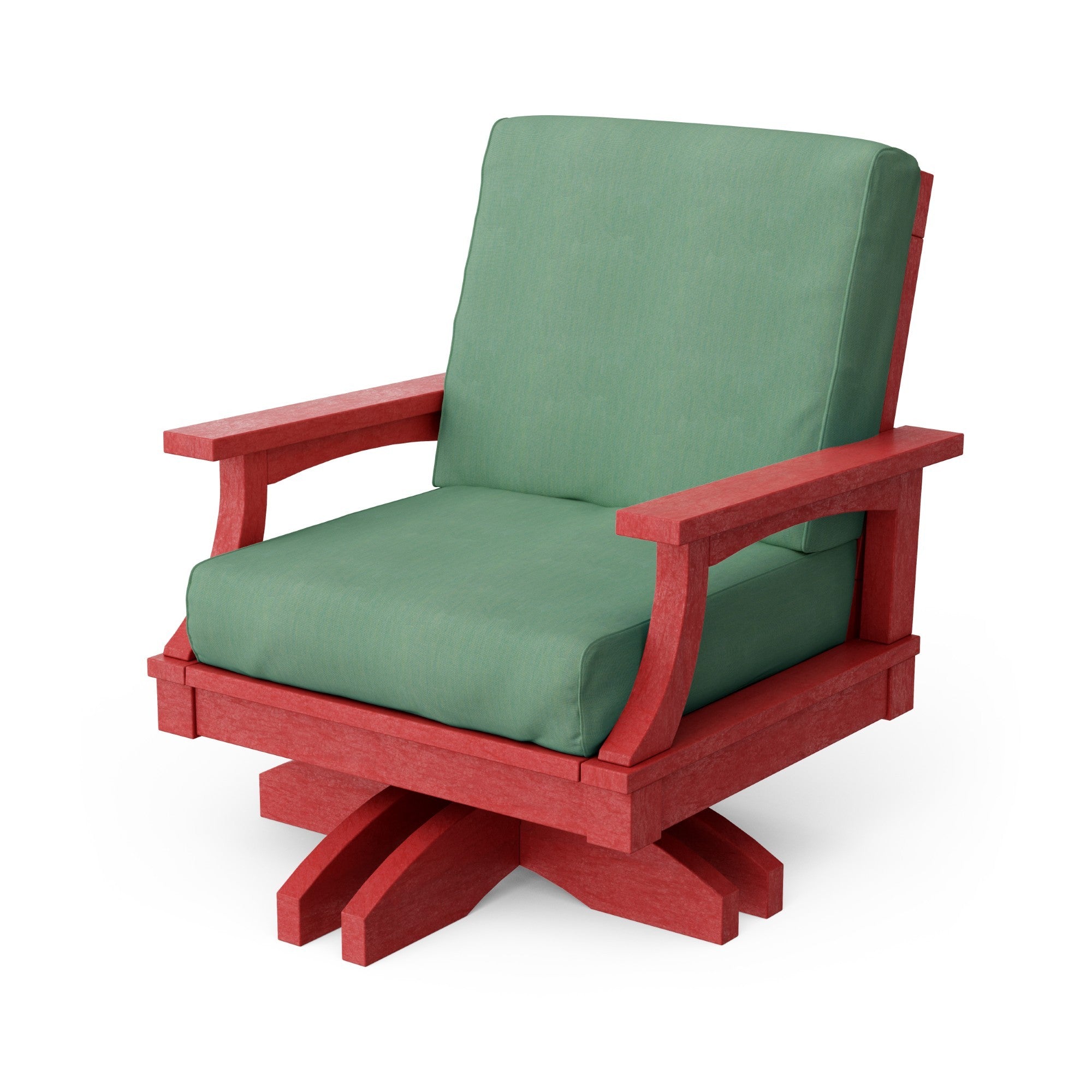 Heritage Deep Seating Swivel Chair - 360° Rotating Patio Lounge Chair with Cushions, Weather-Resistant Outdoor Furniture for Garden, Poolside & Backyard Relaxation