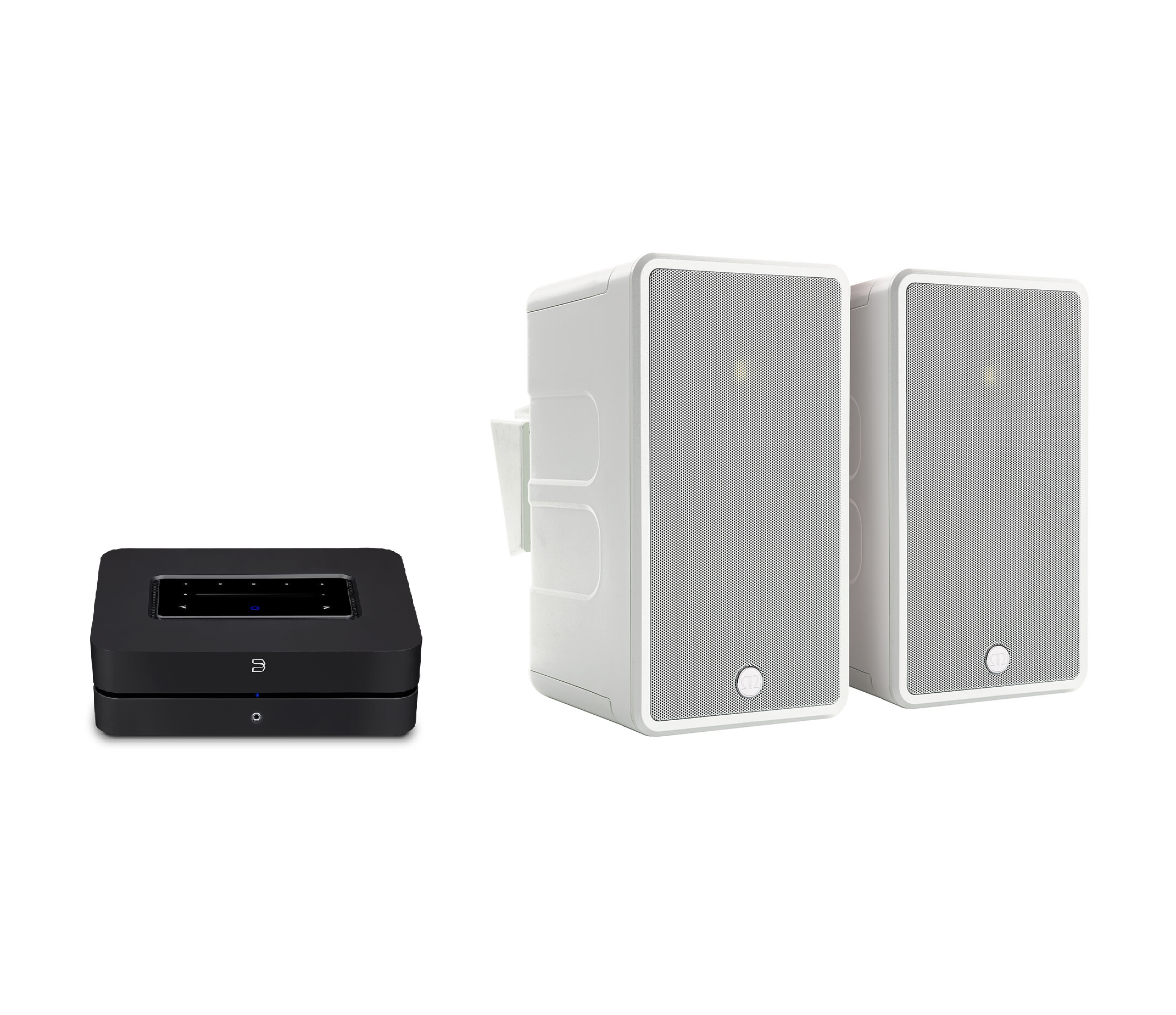 Bluesound & Monitor Audio Premium Outdoor Speaker System - Weatherproof Wireless Bluetooth Speakers for Patio, Garden, and Poolside Entertainment