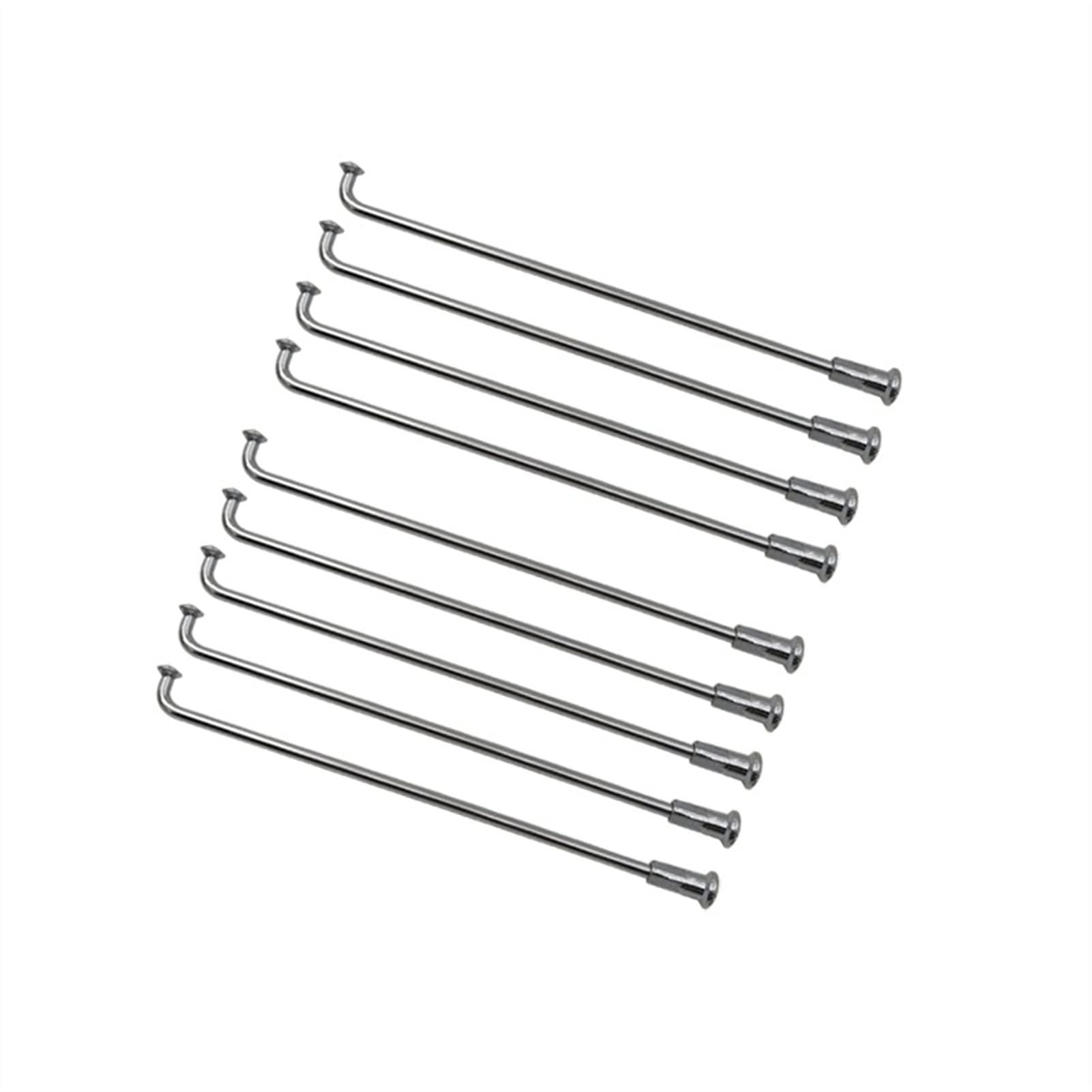 Premium 45# Steel 12G Bicycle Spokes - 2.6mm Diameter, J-Bend Round Body, Silver Color for Electric Bikes | Durable Cycling Spokes for Mountain, Road & Commuter Bikes | Perfect for Wheel Building & Repair