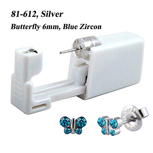 81-612,6mm Blue Zircon butterfly