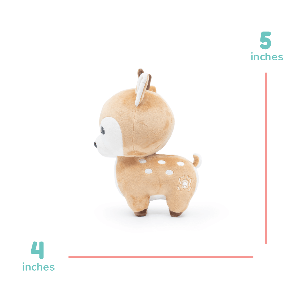 Mini Deeri the Deer Plush Toy - Soft Stuffed Animal for Kids, Cute Nursery Decor & Gift for Baby Showers | Perfect for Cuddling, Room Decoration, and Playtime