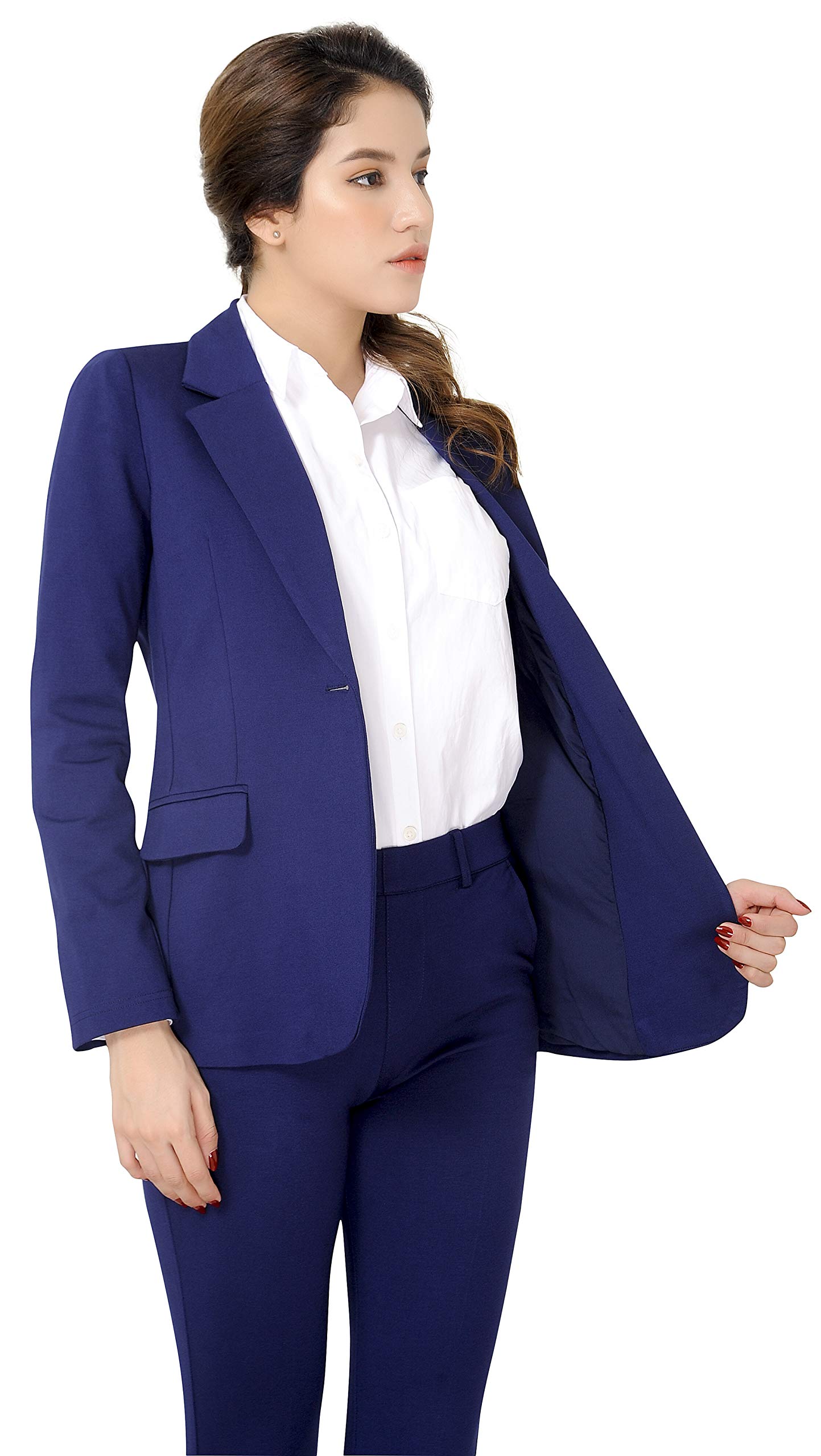 Marycrafts Women's Business Blazer Pant Suit Set - Professional Office Work Attire for Women | Perfect for Business Meetings, Interviews & Corporate Events
