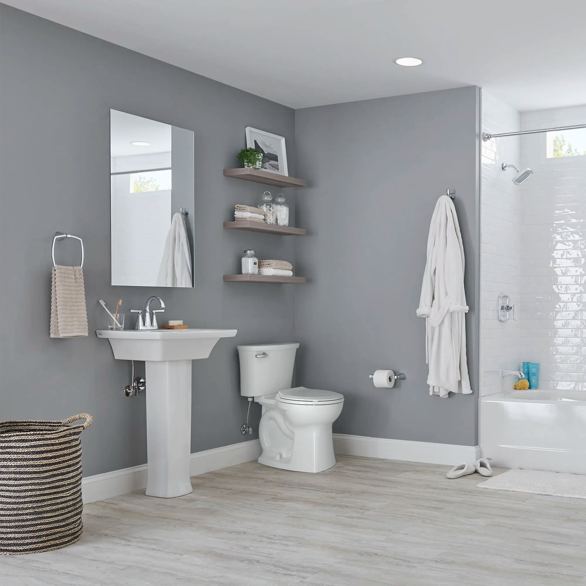 Edgemere 1.28 GPF/4.8 LPF Water-Saving Round Front Toilet with Seat - 10
