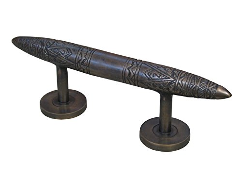 4-1/8 Inch Center to Center Unlacquered Antique Brass Cabinet Pulls - Vintage Style Drawer Handles for Kitchen Cabinets, Bathroom Vanities & Furniture Hardware