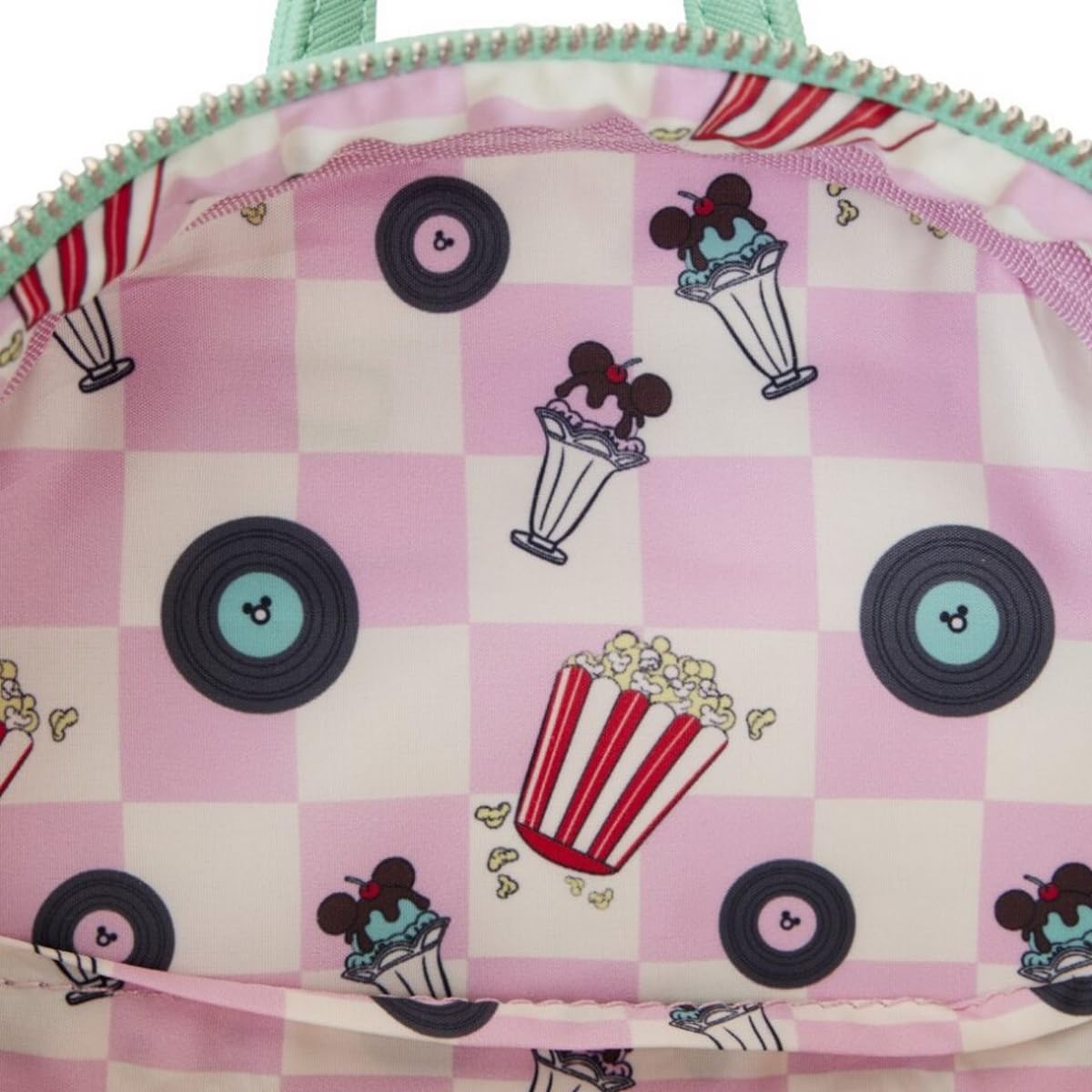 Mickey & Minnie Mouse Loungefly Mini Backpack - Cute Disney Date Night Drive-in Themed Multicolor Purse for Women | Perfect for Theme Parks, Movies & Disney Fan Collectibles