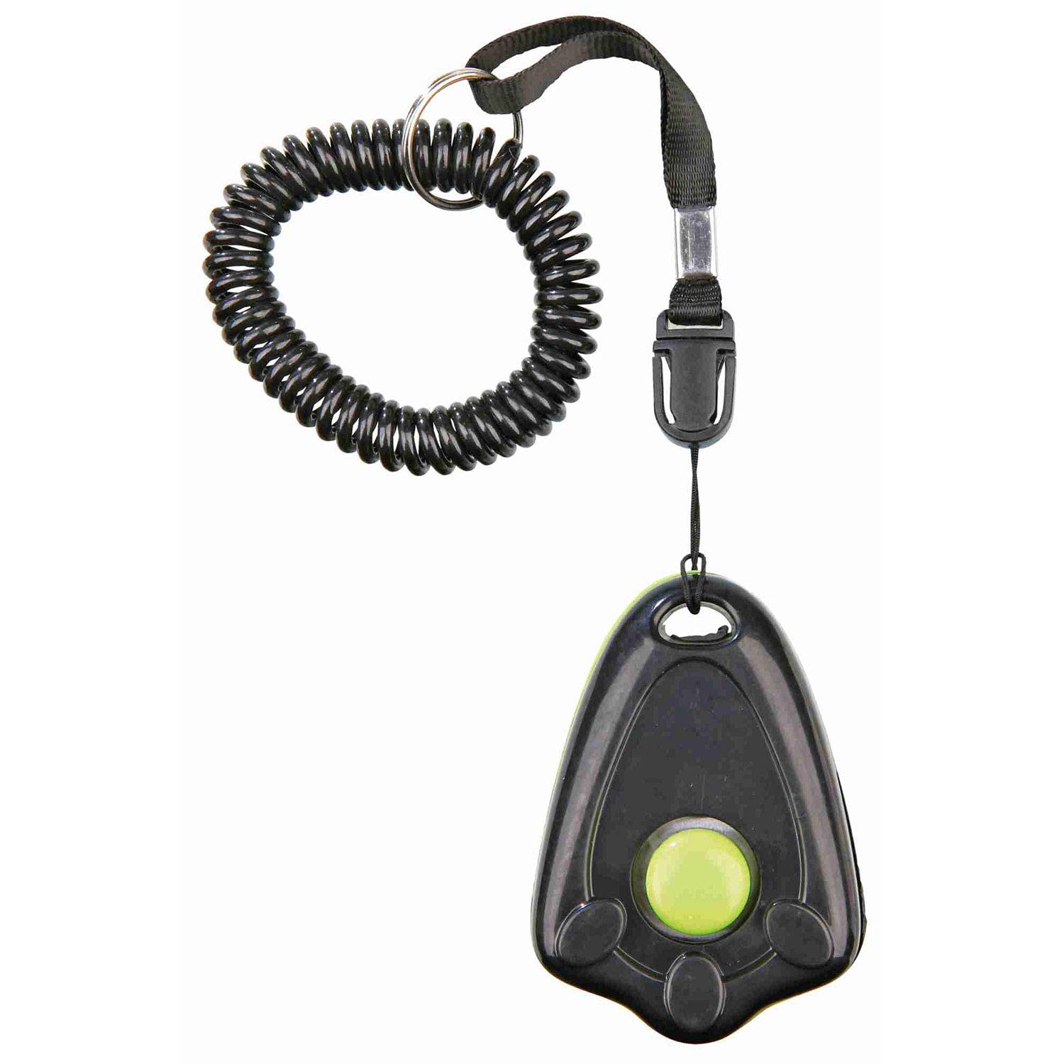 Trixie Dog Training Clicker with Spiral Wrist Loop - Effective Sound Sensitive Pet Training Tool for Obedience & Basic Skills | Special Audible Signal (6cm) - Perfect for Home, Park & Professional Dog Training Sessions
