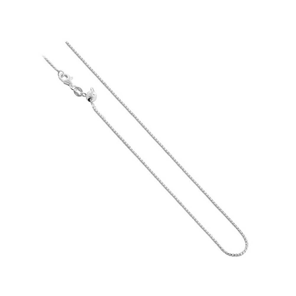 925 Sterling Silver Adjustable Round Box Chain Necklace for Women - Elegant Layering Jewelry for Everyday Wear, Gifts & Special Occasions