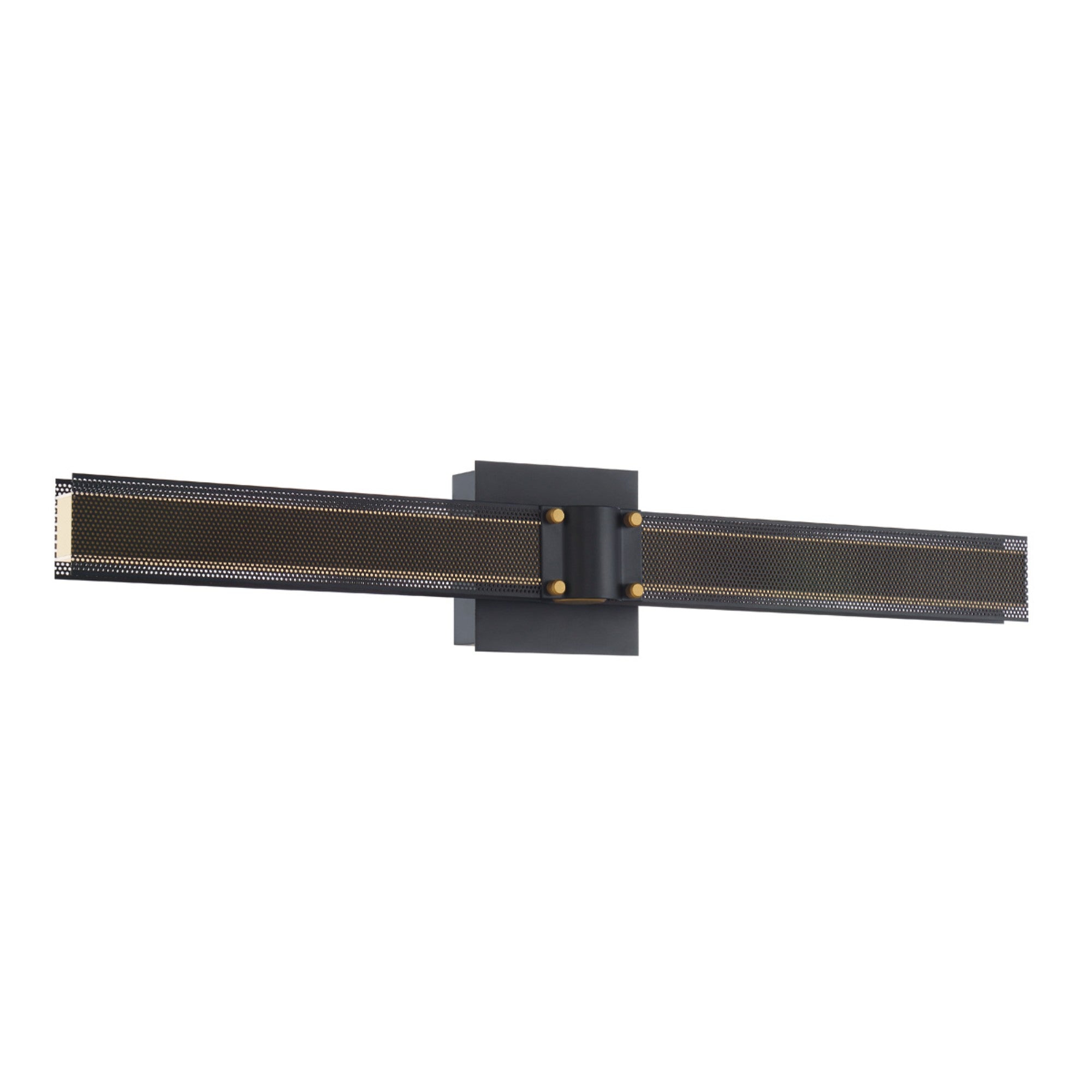Admiral 28 LED Wall Sconce Light Fixture - Gold & Black Finish - Modern Indoor Lighting for Bedroom, Living Room, Hallway & Staircase