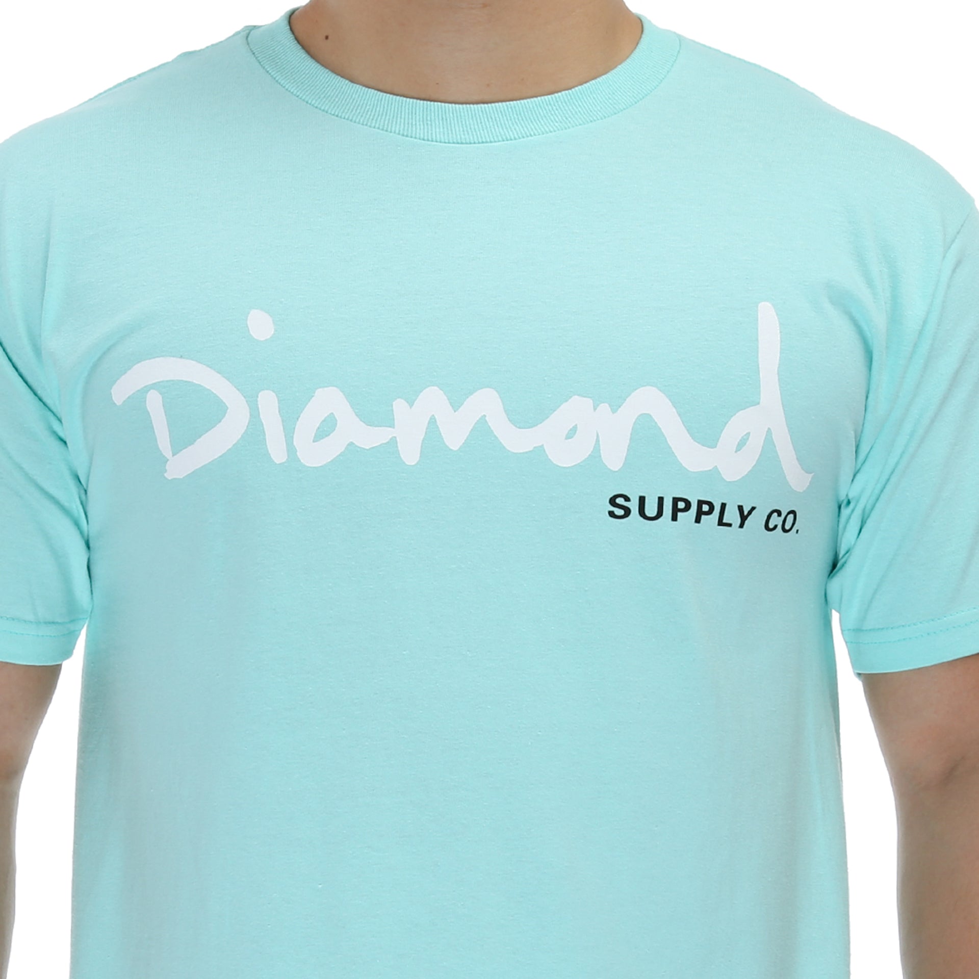 Diamond OG Script Tee - Premium Cotton Vintage T-Shirt in Diamond Blue | Streetwear Fashion for Men & Women | Perfect for Casual Wear, Hip Hop Outfits and Urban Style