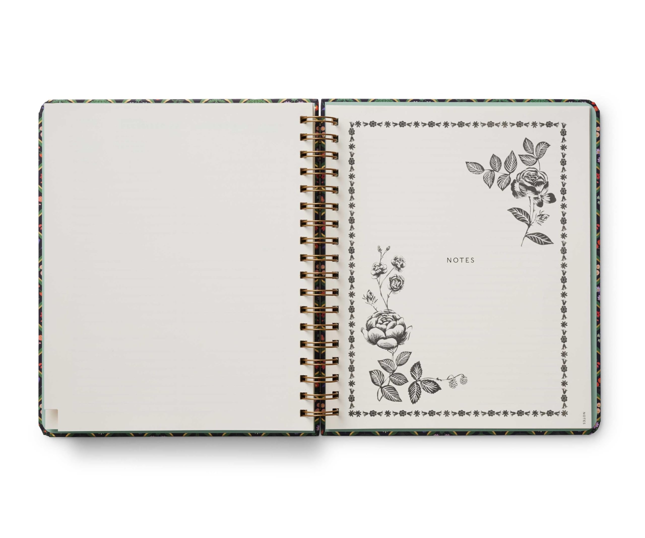 RIFLE PAPER CO. 2025 17-Month Academic Planner - Hardcover Spiral Bound with Weekly & Monthly Pages, Inspirational Quotes, Sticker Sheets & Pocket Folder (10