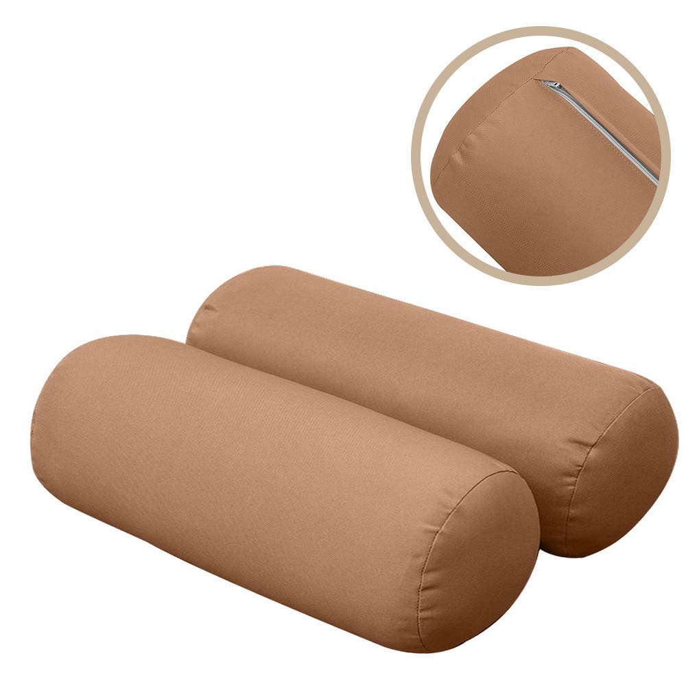 Outdoor Daybed Mattress Cover - Style 3 Knife Edge Bolster Back Pillow Slipcovers - Waterproof & UV Resistant - Perfect for Patio, Poolside & Garden Furniture (Full Size, AD104)
