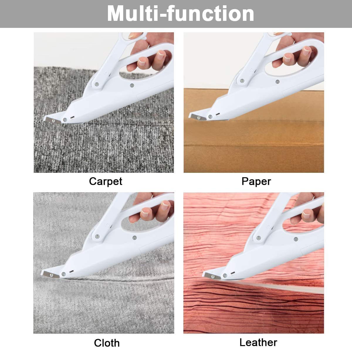 Electric Scissors - Battery Operated Multipurpose Fabric Shears with Safety Switch | Handheld Electric Scissors for Tailoring, Sewing & Crafts | Perfect for Cutting Cloth, Leather, Paper & DIY Projects