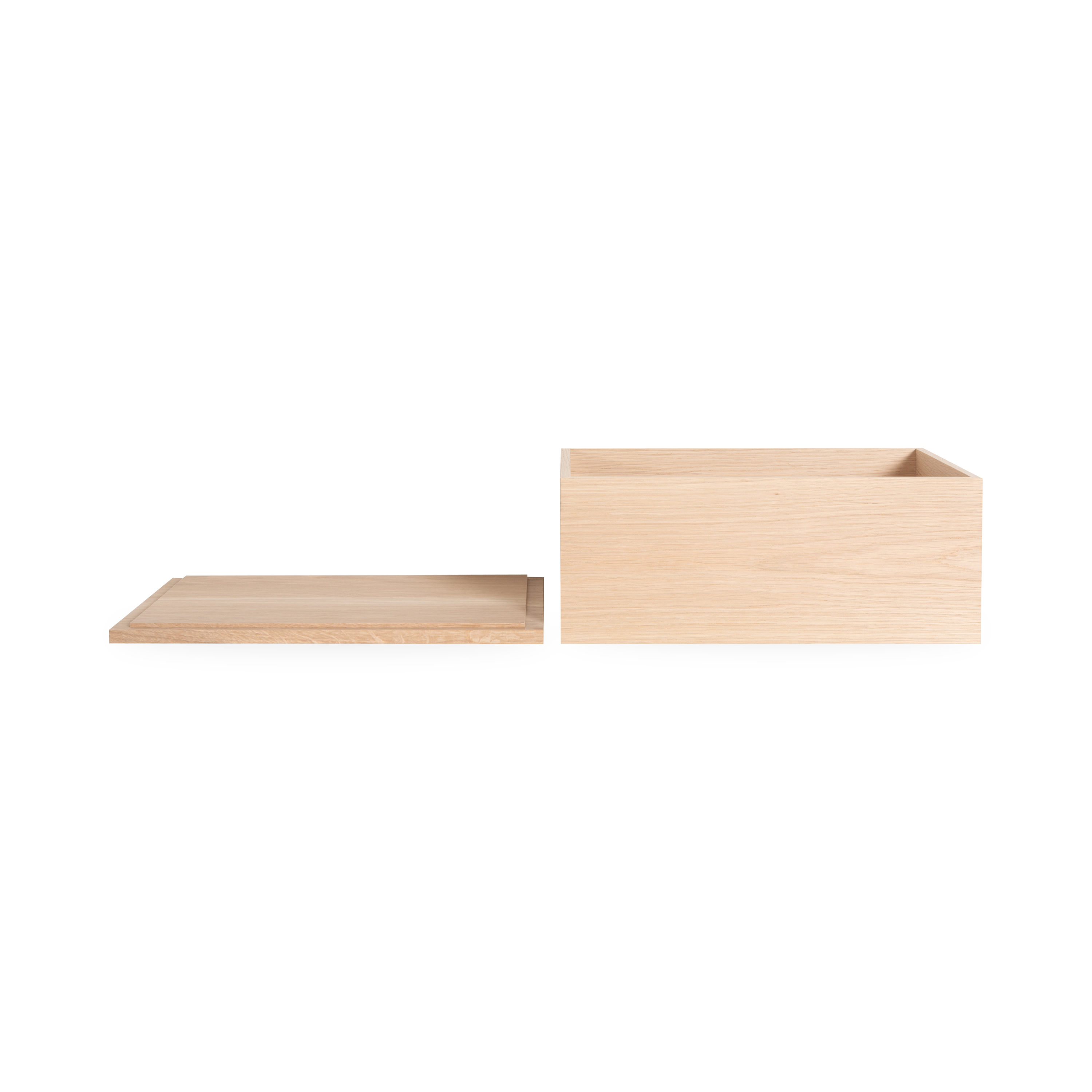 Premium Oak Wood Storage Box - Handcrafted Natural Wooden Box for Jewelry, Keepsakes & Home Decor | Perfect for Gift Giving, Organizing & Displaying Treasures