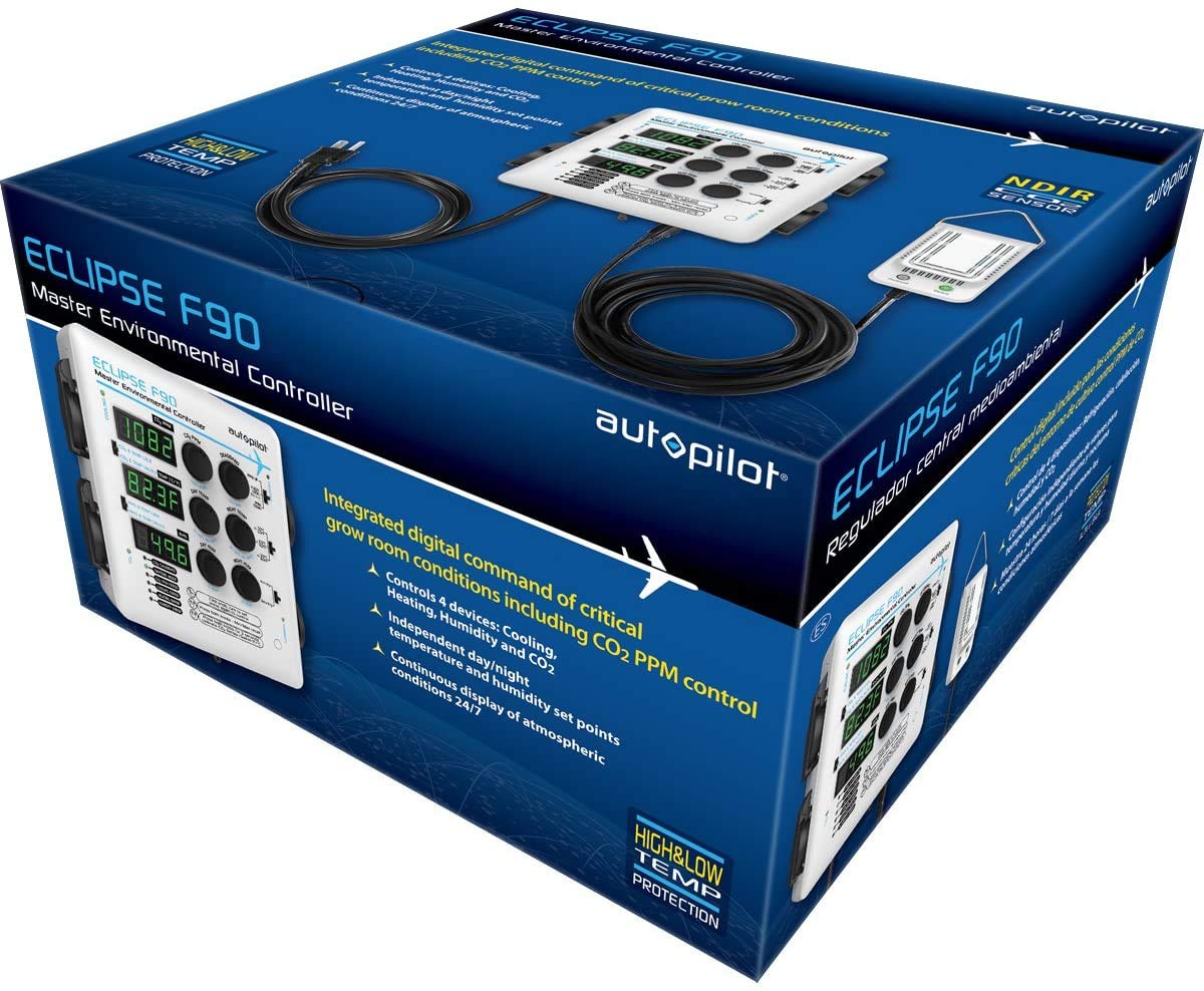Hydrofarm Autopilot APE4200 Eclipse F90 Master Environmental Controller - Humidity, Temperature & CO2 Monitor for Grow Tents & Greenhouses - Perfect for Indoor Gardening & Hydroponics Systems
