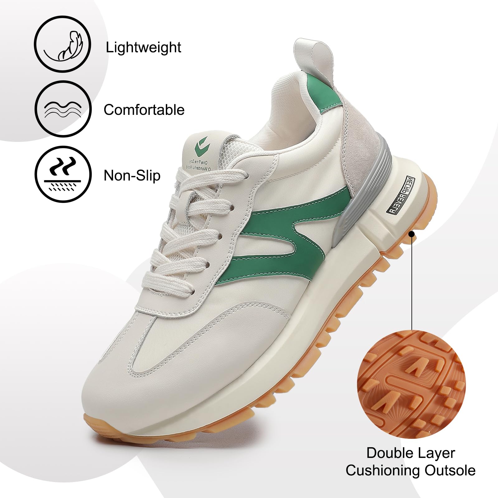 Somiliss Women's Genuine Leather & Suede Patchwork Sneakers - Non-Slip Comfortable Walking Shoes for Running, Tennis & Casual Wear | Fashion Lace-Up Shoes for Everyday Use, Workouts & Outdoor Activities