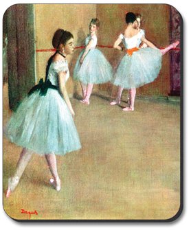 Degas Dance Foyer Art Plate Brand Mouse Pad - Non-Slip Desk Mat for Computer, Gaming & Office Workstation Accessories
