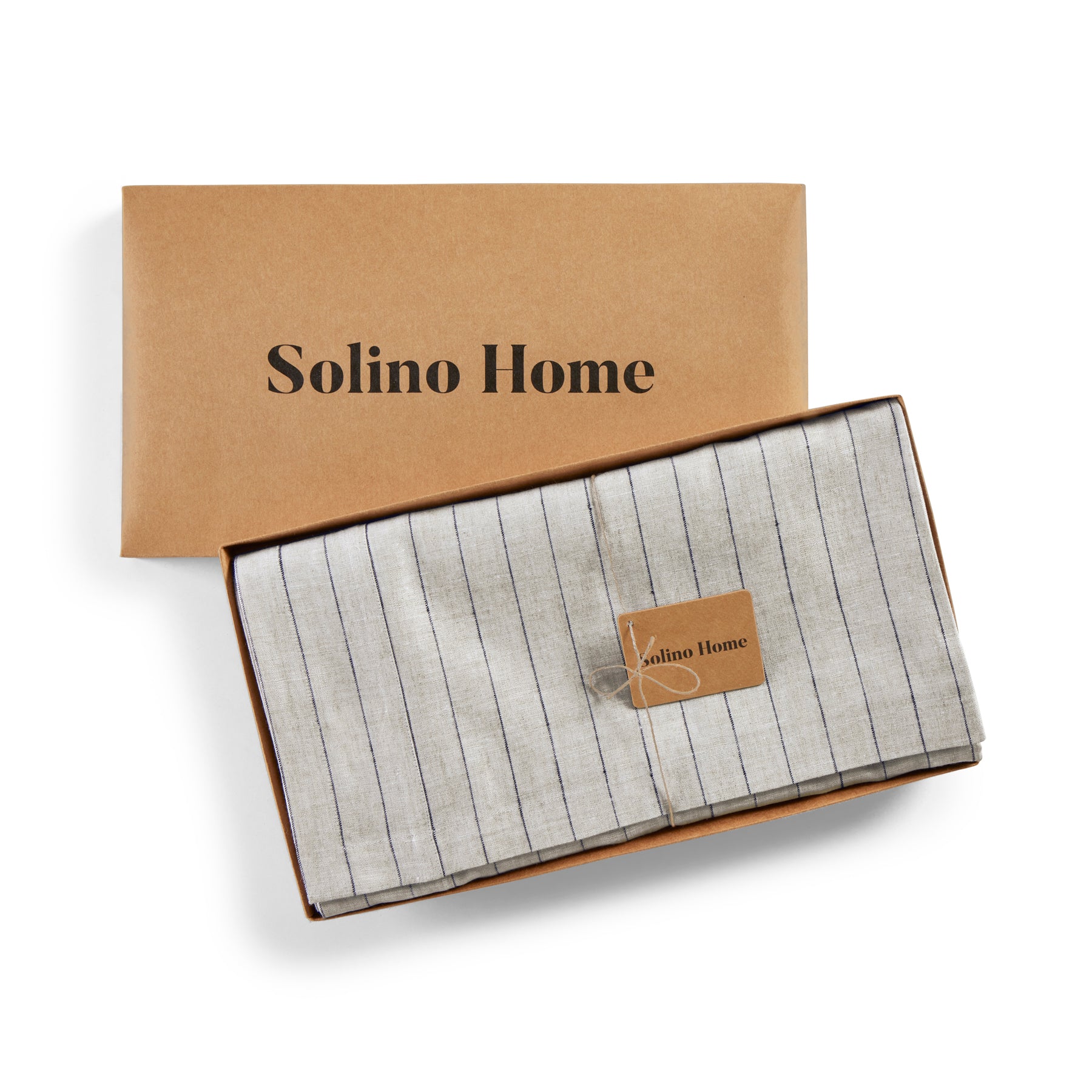Elegant Pinstripe Tablecloth for Dining & Events - Premium Cotton Table Cover for Restaurants, Weddings & Home Decor